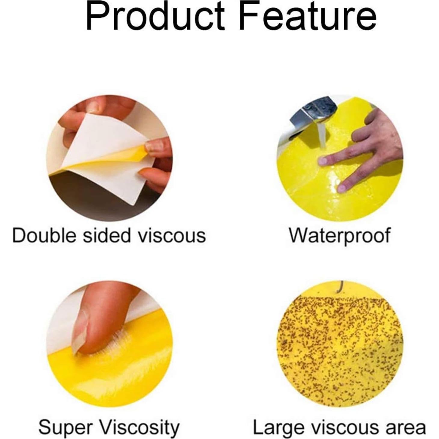 Trampas Adhesivas Amarillas Faicuk 20 Unidades para Insectos