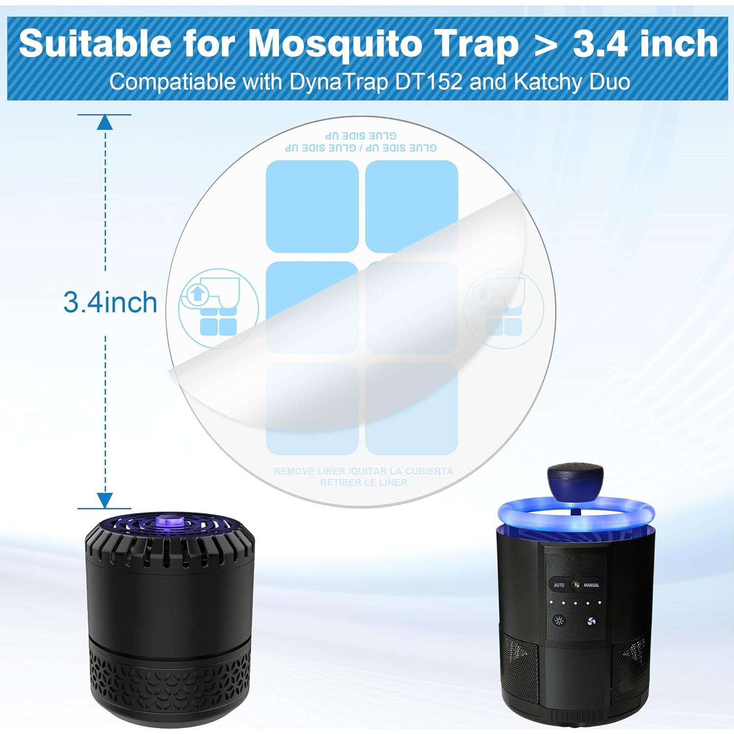 Qualirey 30 Recargas de Tarjetas de Pegamento DT152 Trampa Insectos