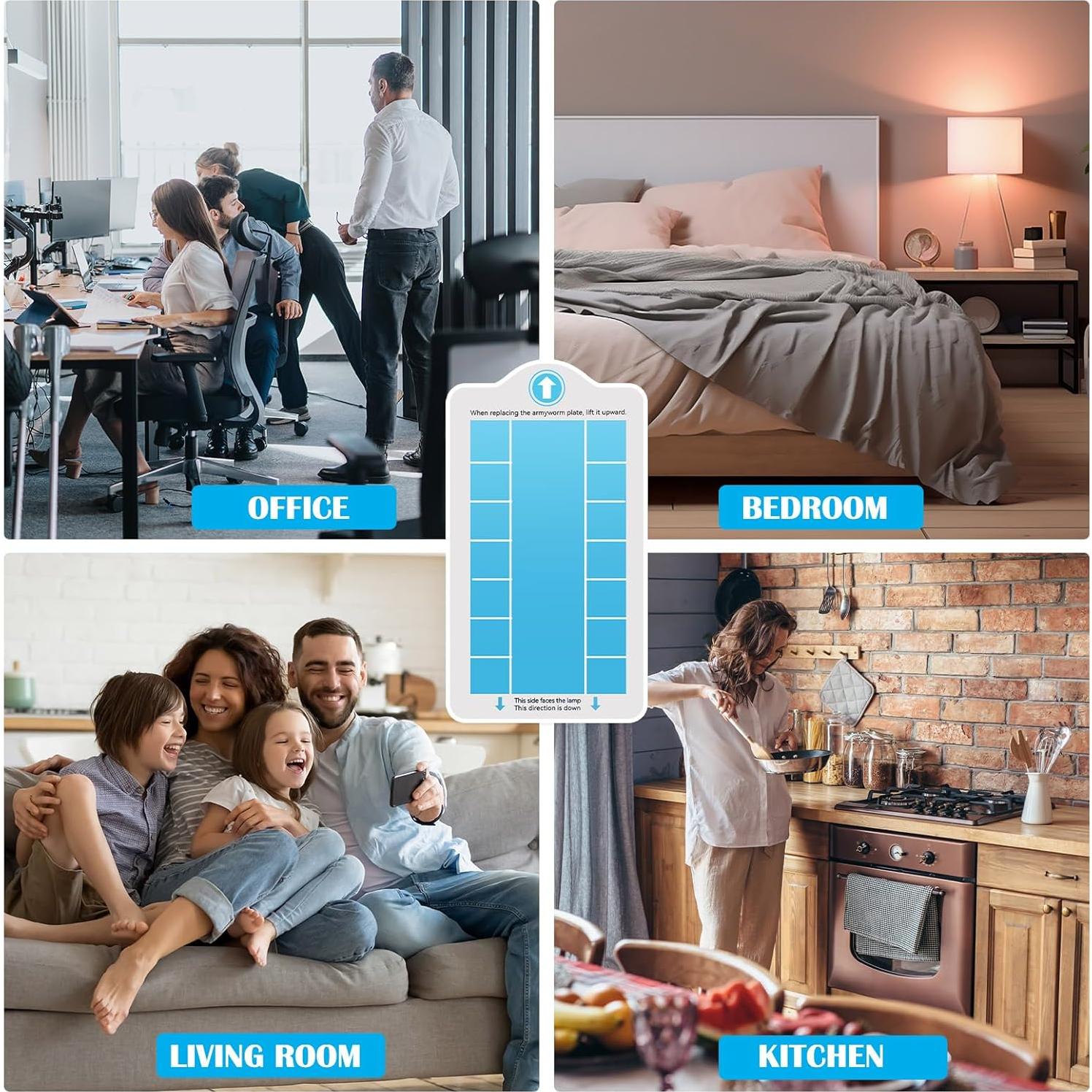 Recargas Trampa Insectos Voladores Qualirey 30 Unidades 8.2x15cm