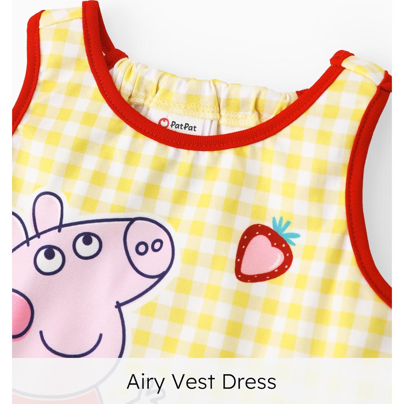 Vestido sin mangas Peppa Pig para niñas 4-5T con mariposas