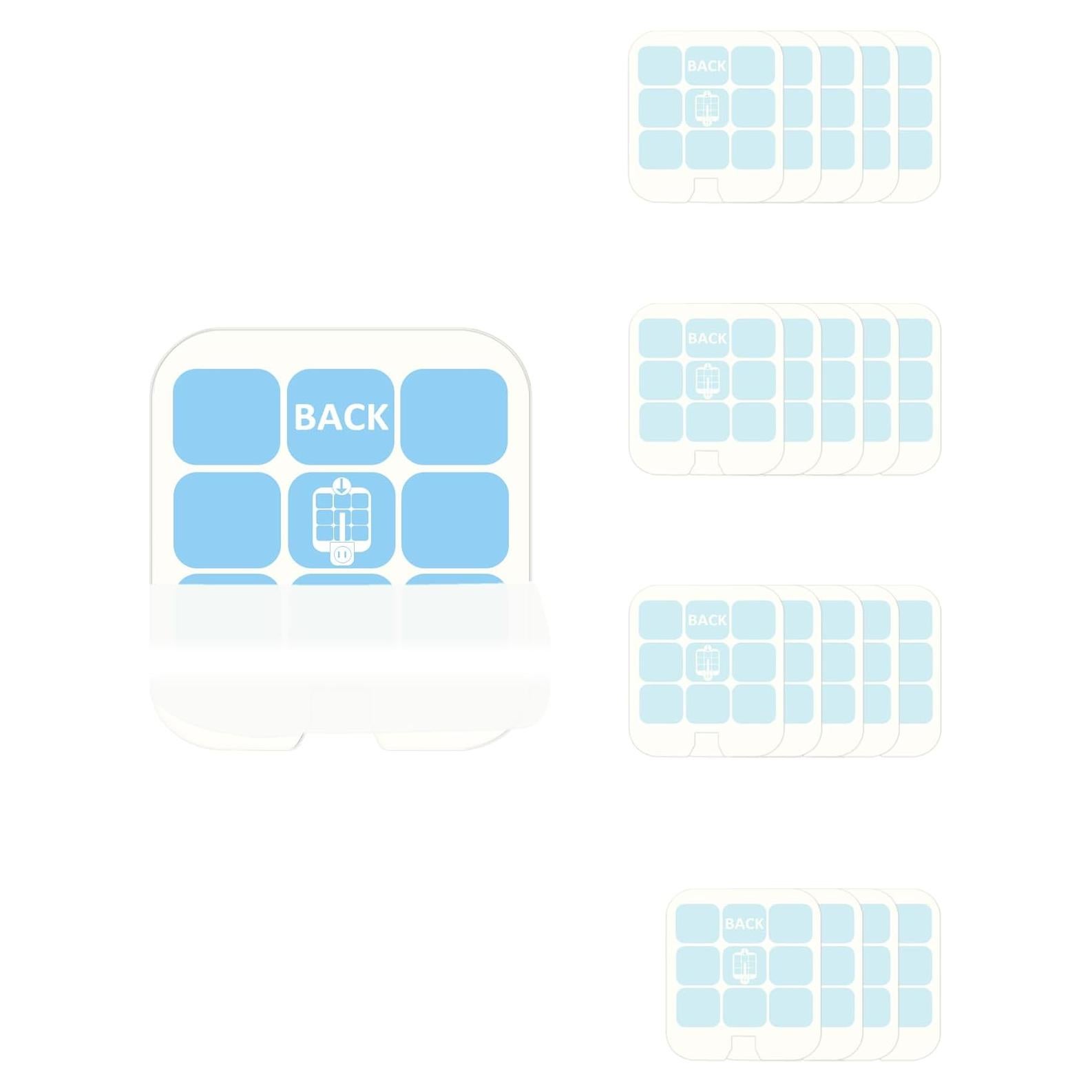 20 Tarjetas Adhesivas Repuesto Dichroma para Trampas de Insectos