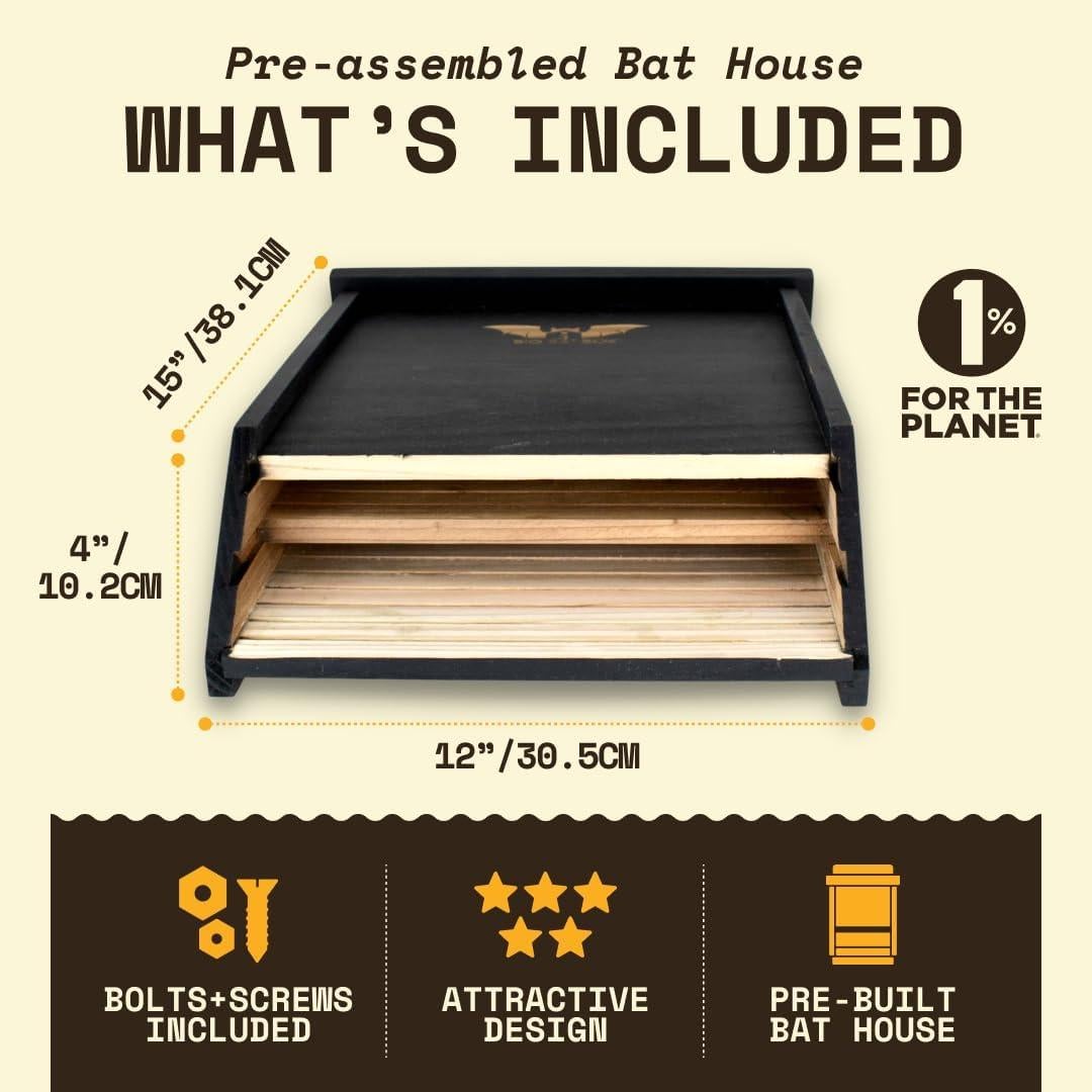 Casa de Murciélagos WildYard 2 Cámaras para Exteriores