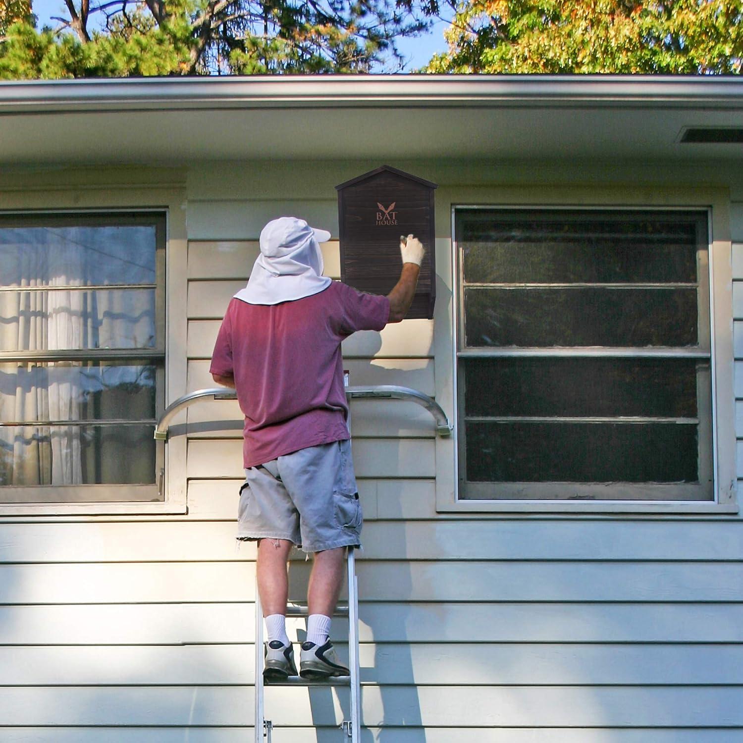 Casa de Murciélagos KIBAGA de Madera para Exteriores 41.9x25.9cm