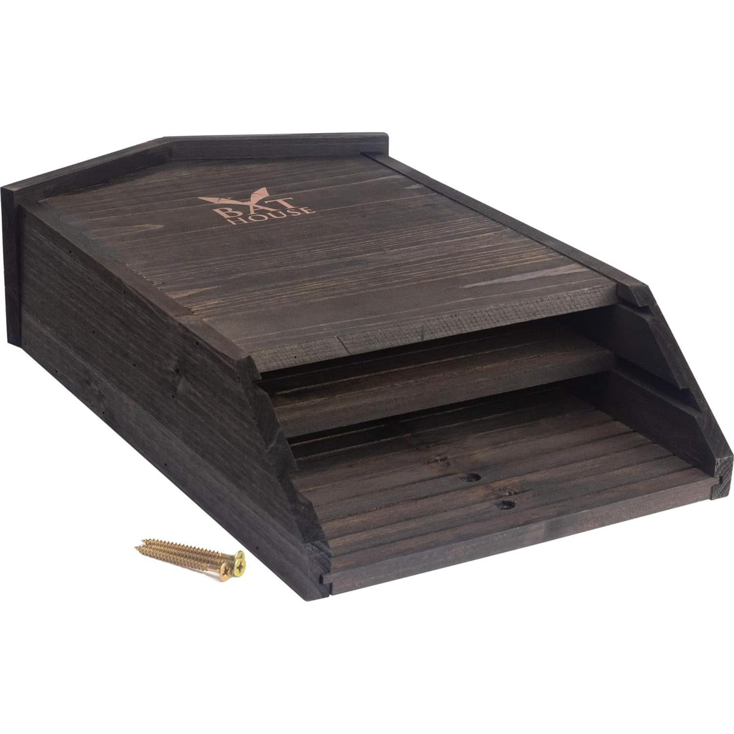 Casa de Murciélagos KIBAGA de Madera para Exteriores 41.9x25.9cm