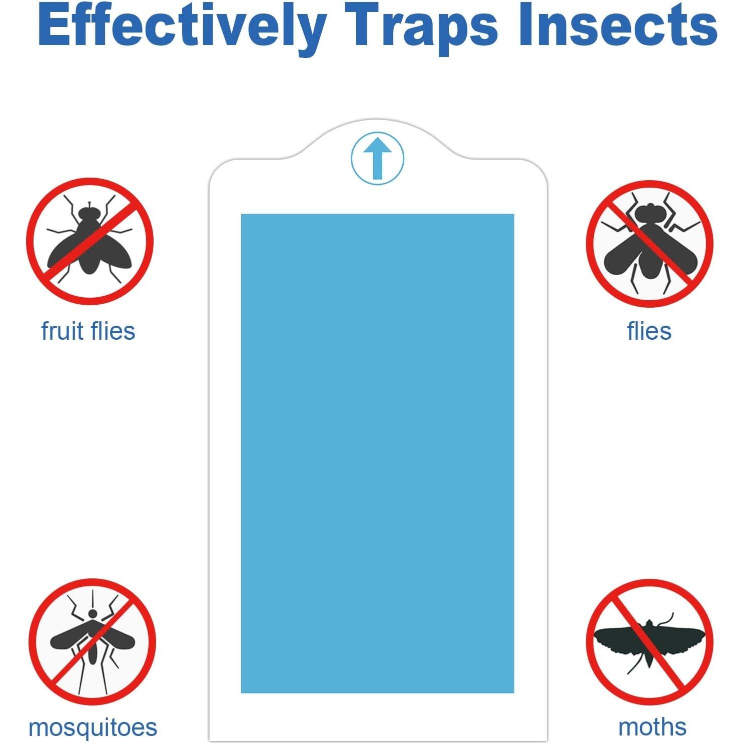 48 Tarjetas Adhesivas Reemplazo Trampa Insectos BURLAN QH009A