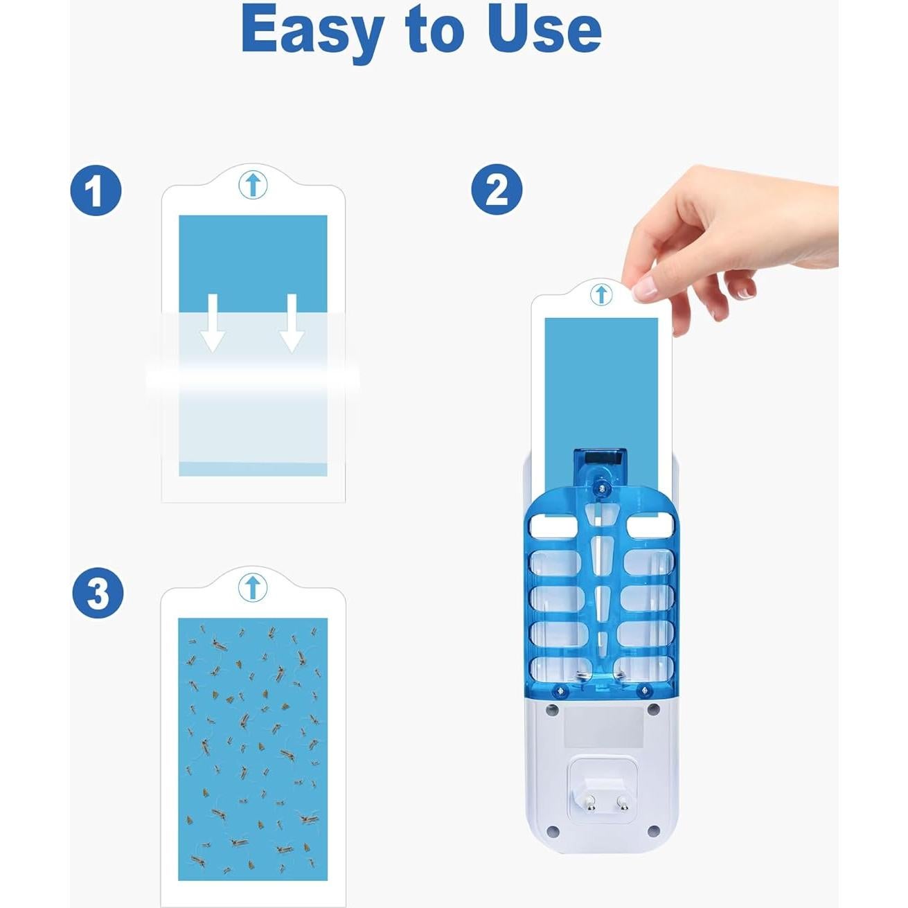 48 Tarjetas Adhesivas Reemplazo Trampa Insectos BURLAN QH009A