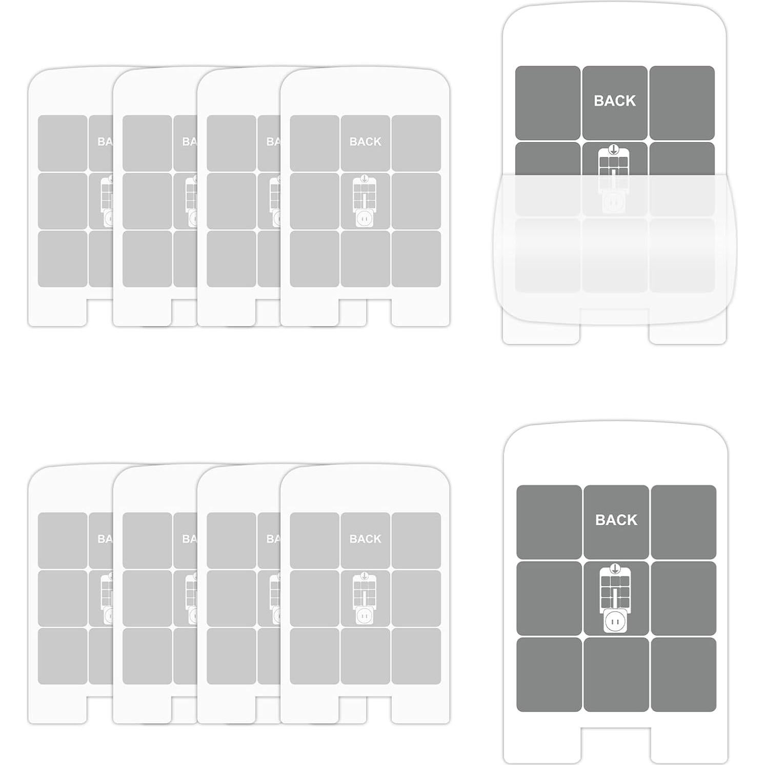 Paquete de 10 tarjetas adhesivas Dynatrap DT3007 y DT3007W