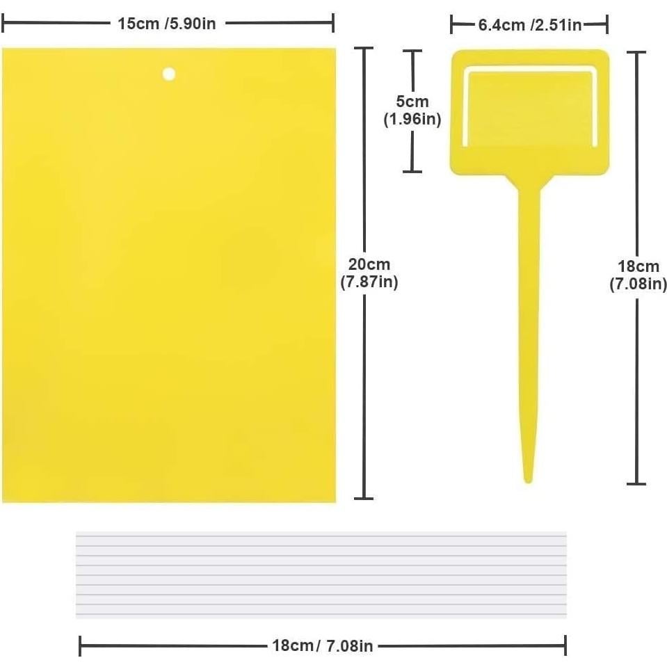 Trampas Adhesivas Amarillas Gideal 30 Pack 20.32x15.24 cm