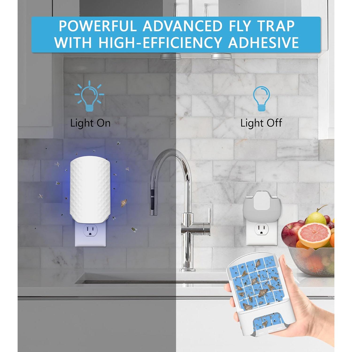 10 Tarjetas de Recarga Pegajosas WowCatch N386E para Insectos