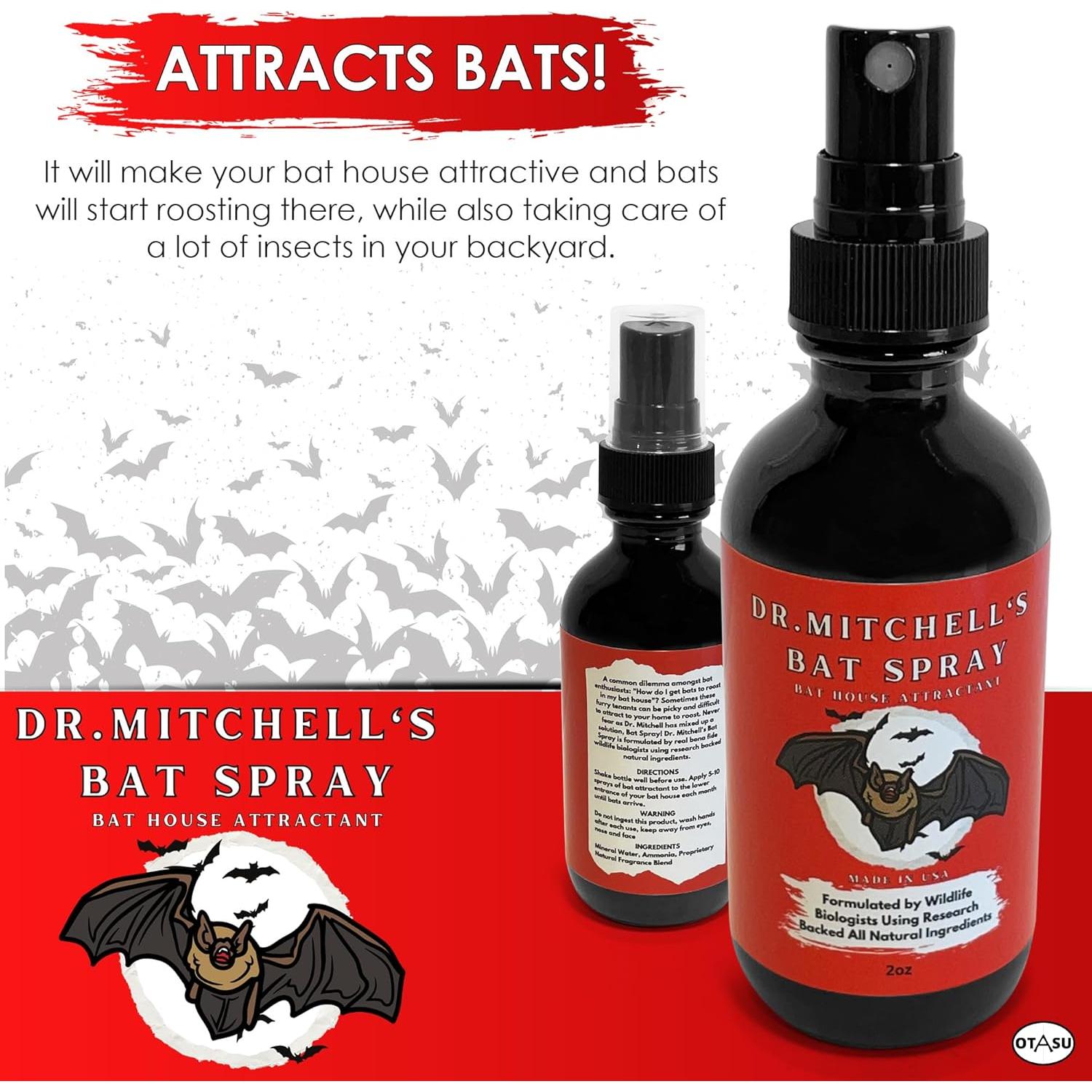 Spray Atractivo para Murciélagos Dr. Mitchell - 60ml Natural
