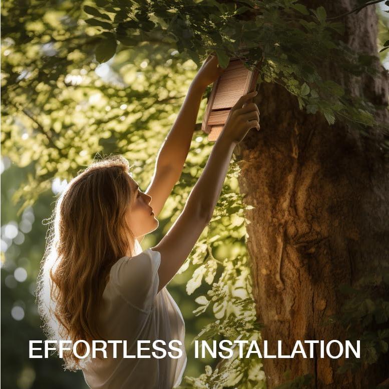 Casa de Murciélagos Kenley de Madera de Cedro - 1 Cámara