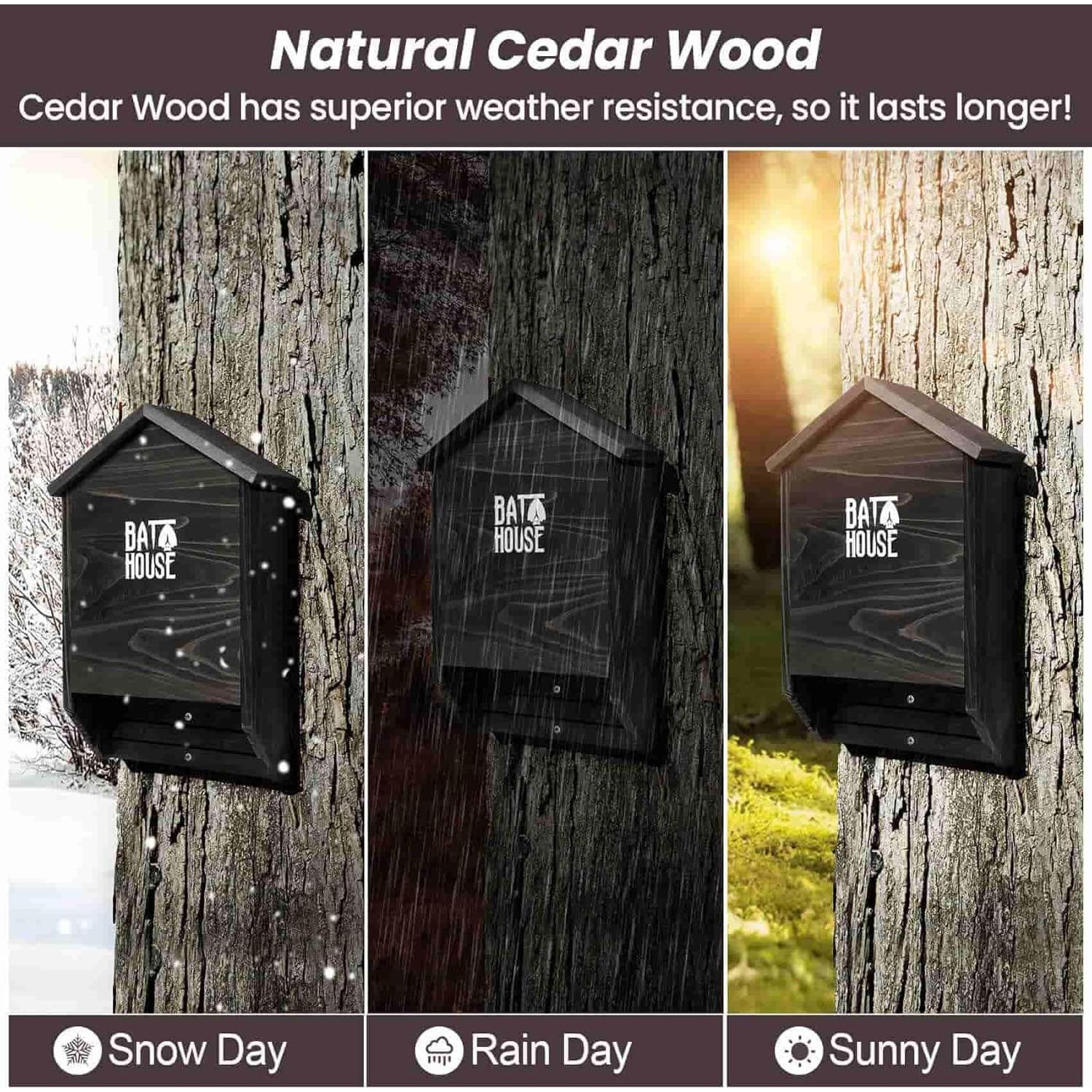 Casa para Murciélagos Sobalai 2 Cámaras 39.37x25.4x10.16 cm