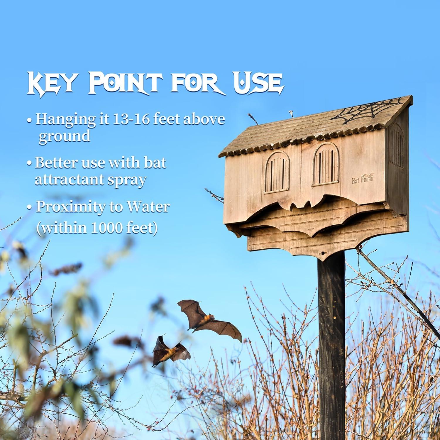 Casa de Murciélagos de Madera Capruzad - 2 Cámaras Ventiladas