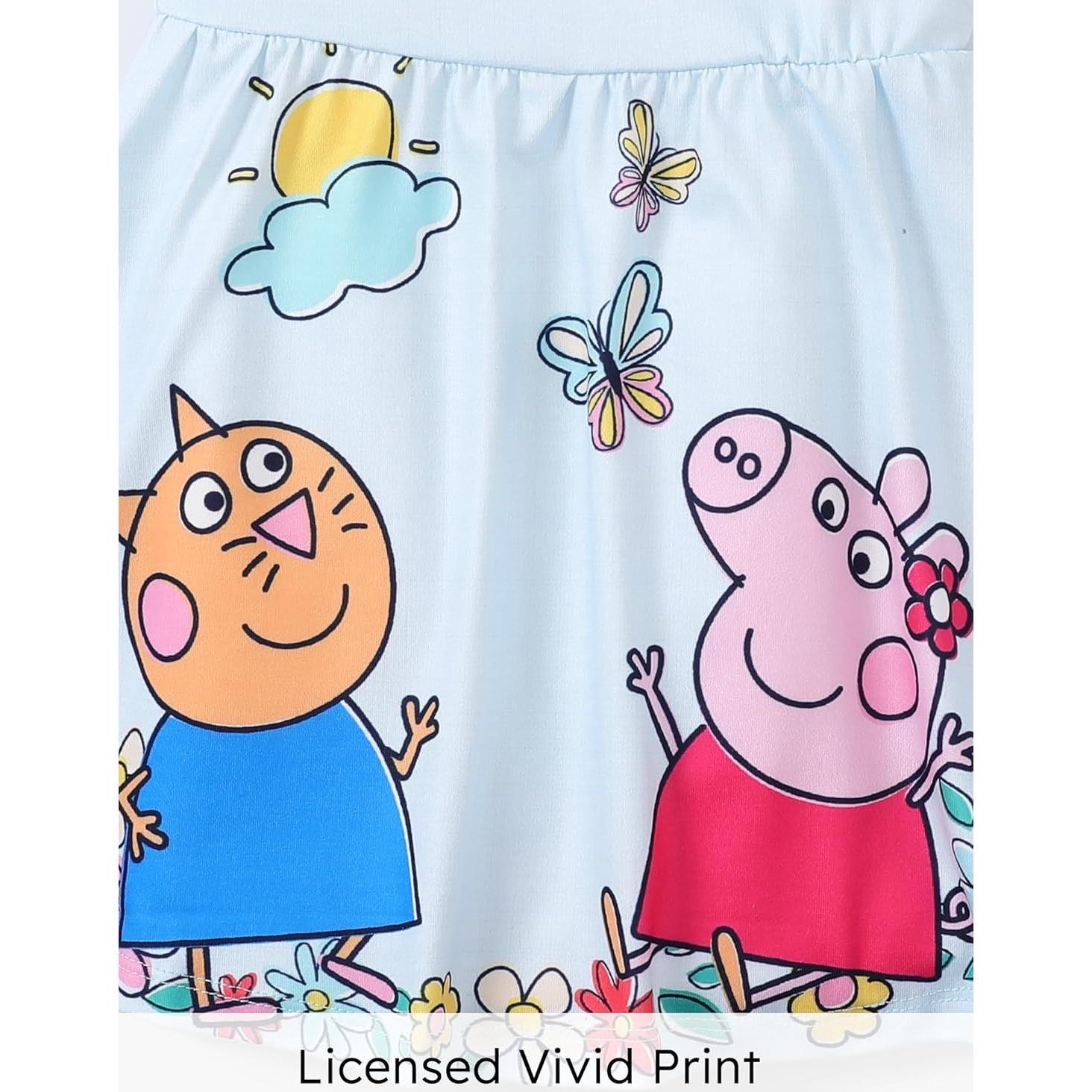 Vestido sin mangas Peppa Pig para niñas 4-5T azul