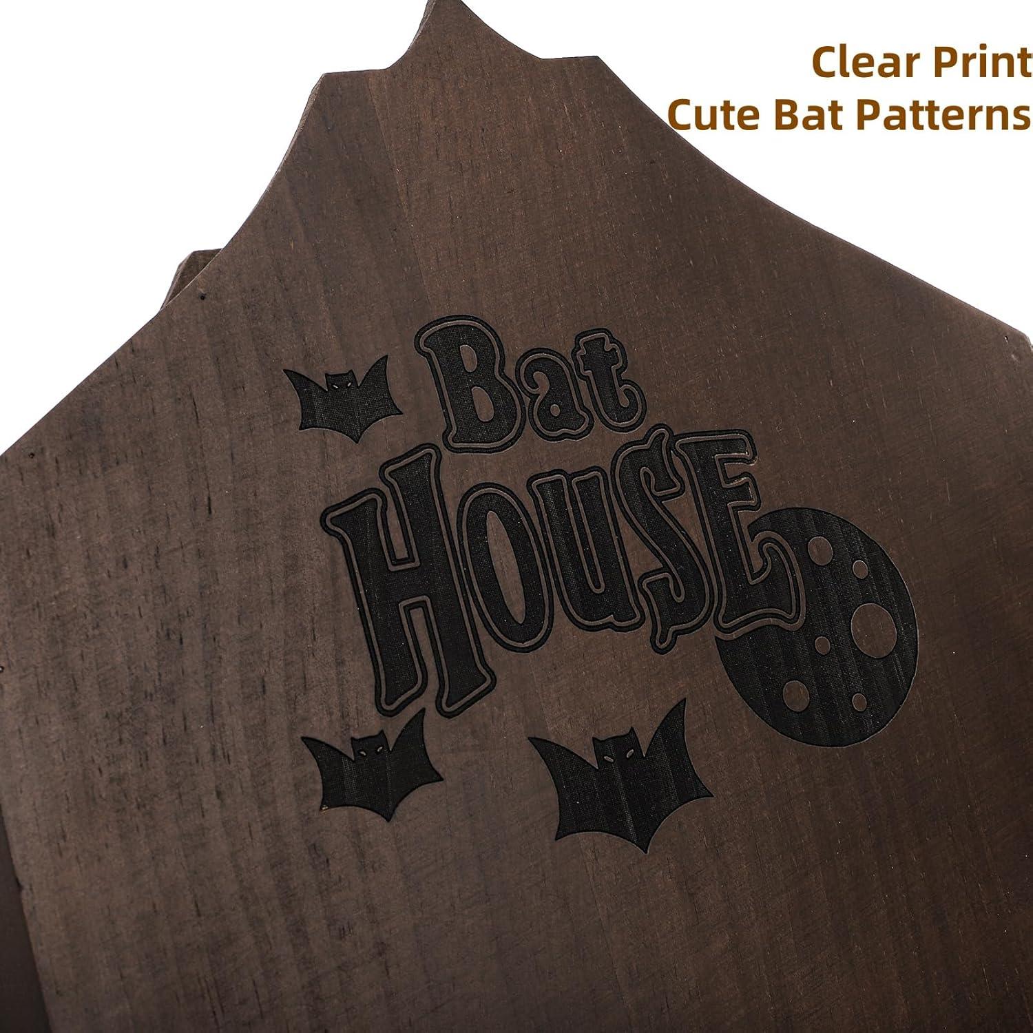 Casa de Murciélagos Mezchi de Madera de Pino para Exteriores