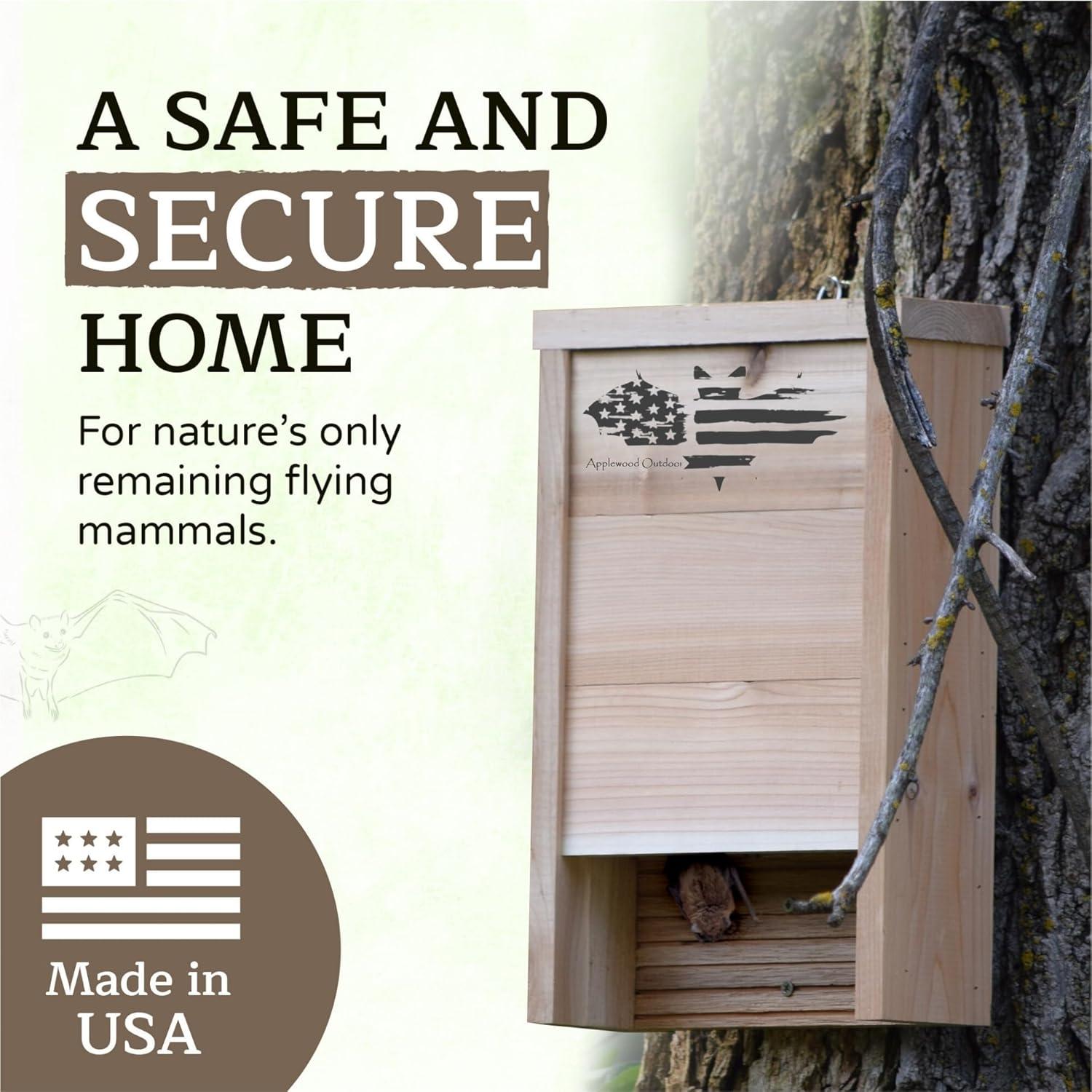 Casa para Murciélagos de Madera Cedar - Applewood Outdoor