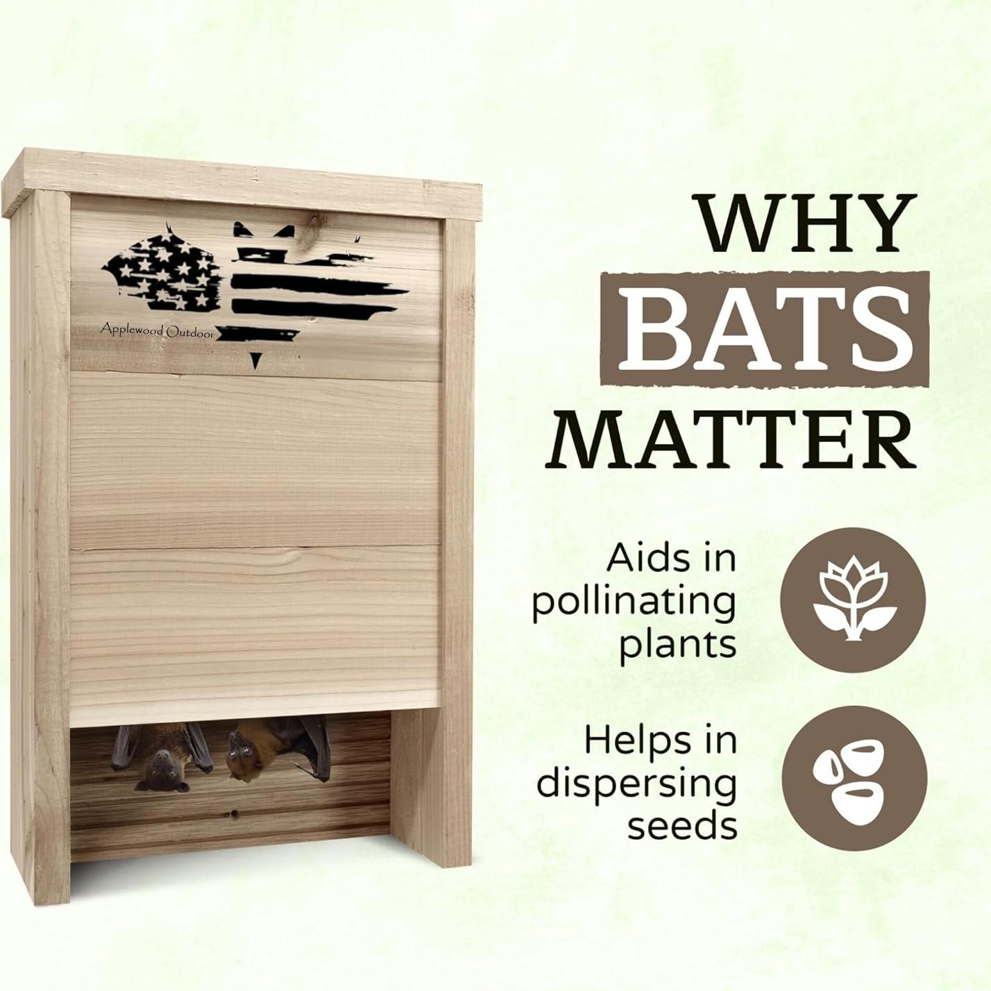 Casa para Murciélagos de Madera Cedar - Applewood Outdoor