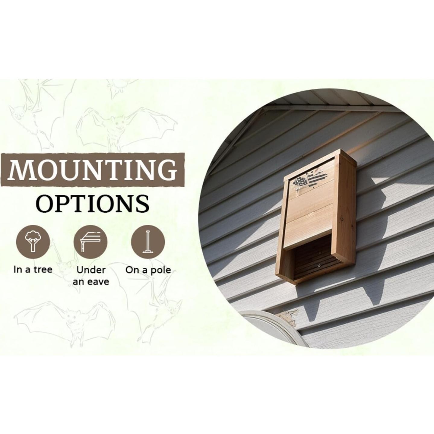 Casa para Murciélagos de Madera Cedar - Applewood Outdoor