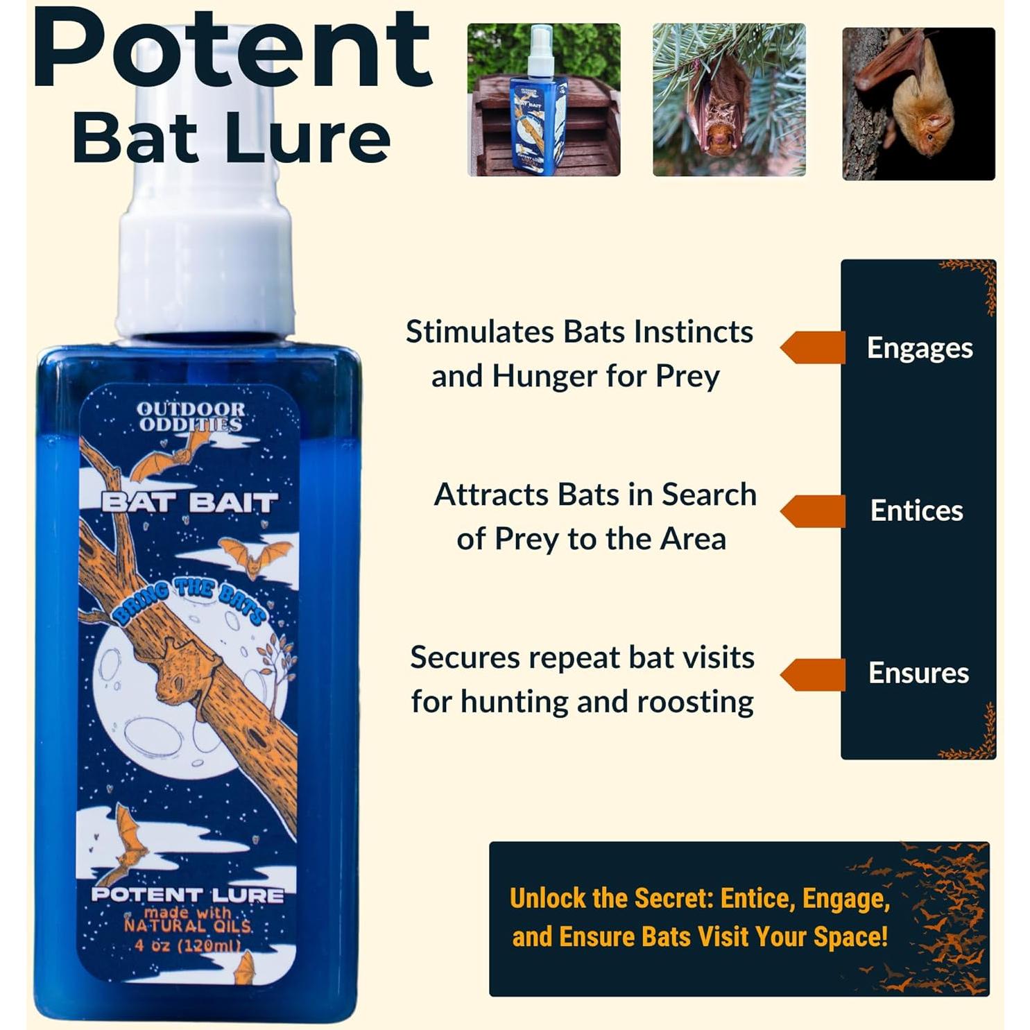 Spray Atractante de Murciélagos 118ml - Outdoor Oddities
