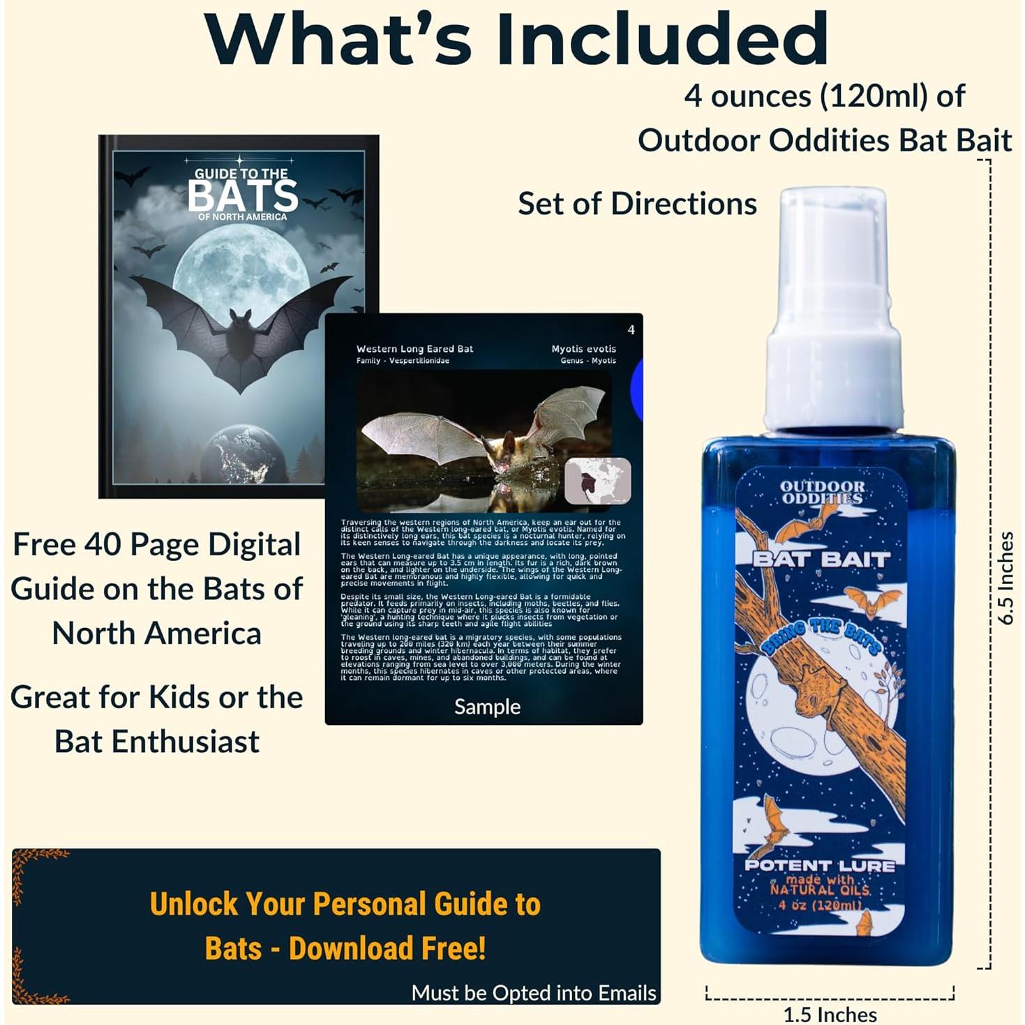 Spray Atractante de Murciélagos 118ml - Outdoor Oddities