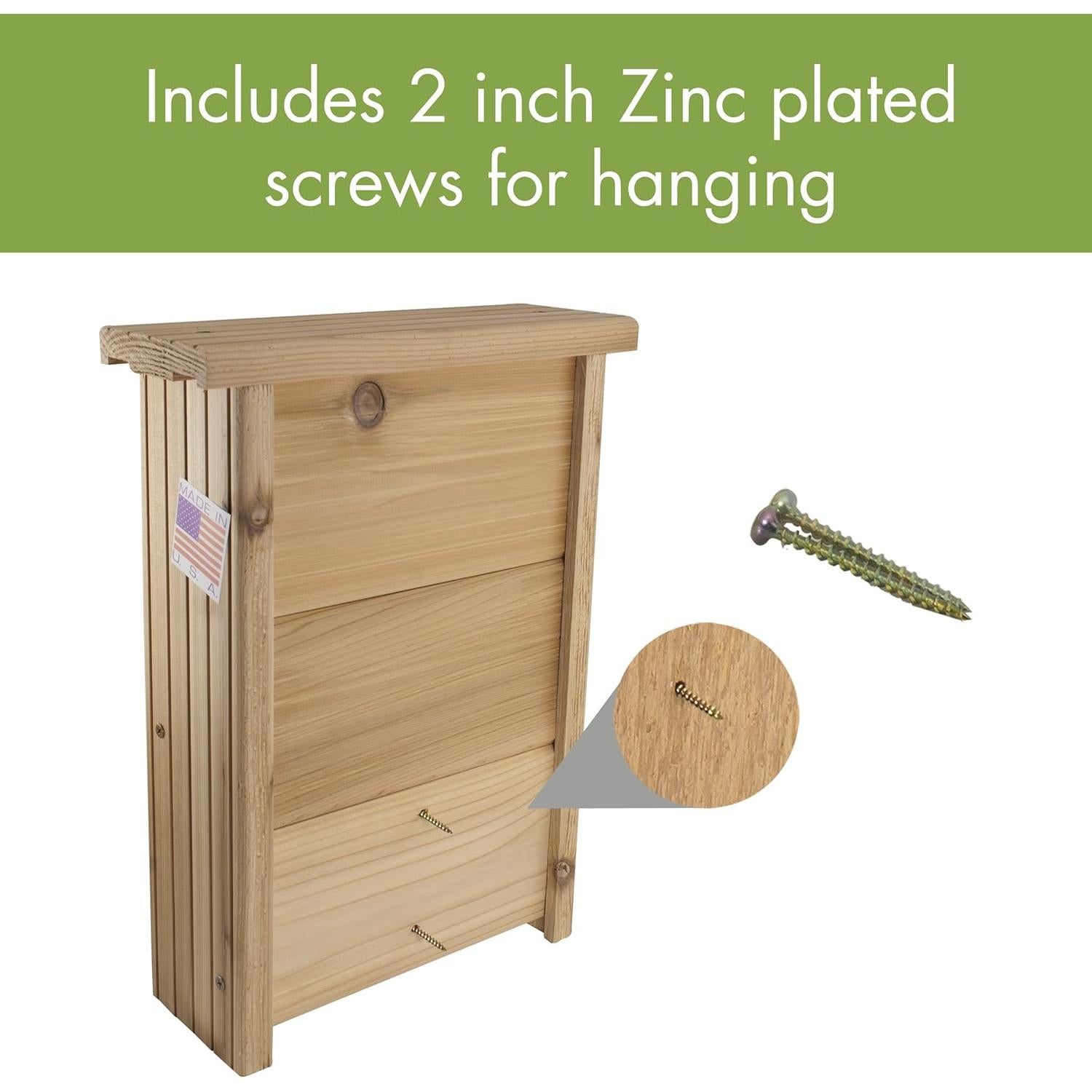 Refugio para Murciélagos Woodlink NABAT de Cedro 30.5x10.8x40.6 cm