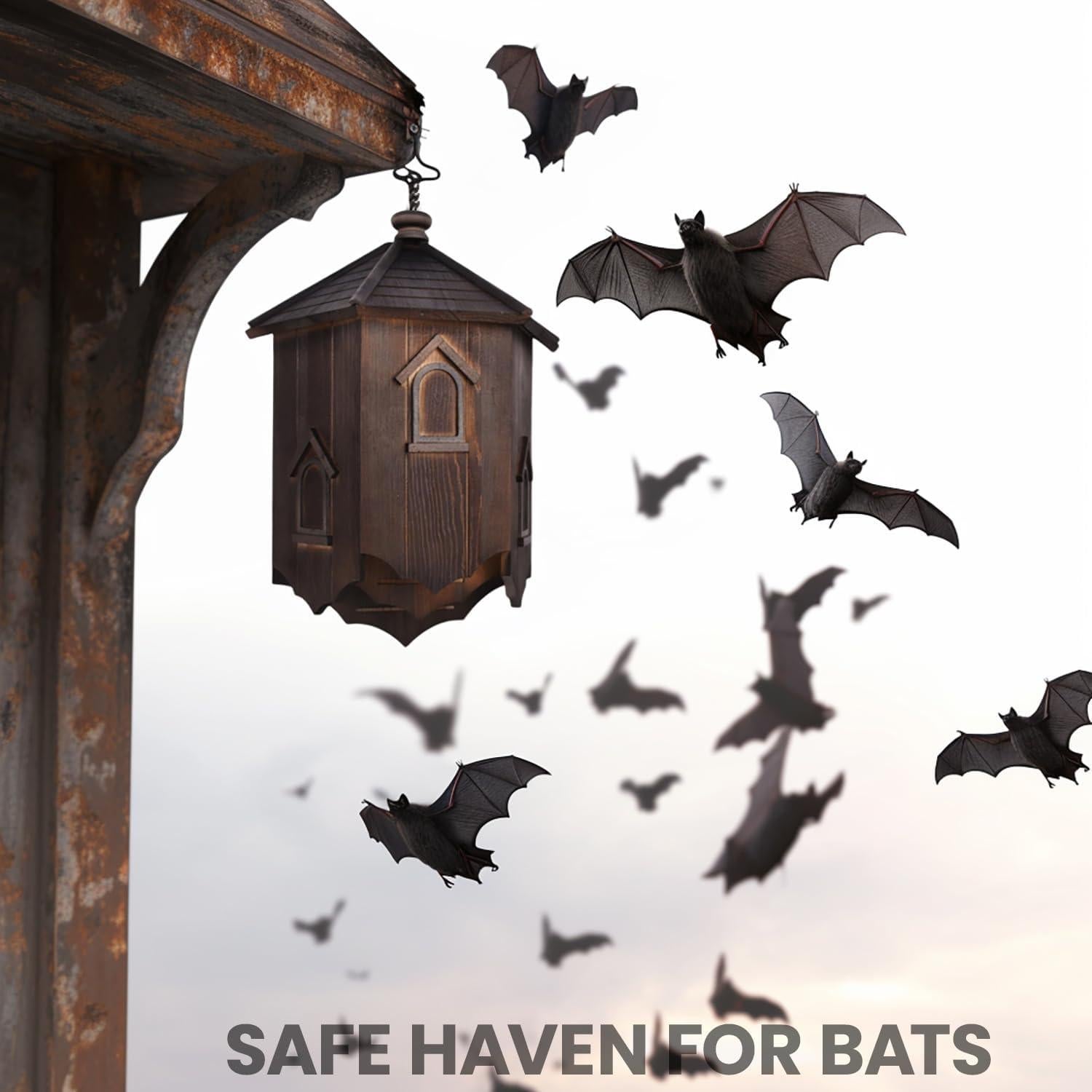 Casa para Murciélagos Ecológica Yiduomile Mediana de Cedro