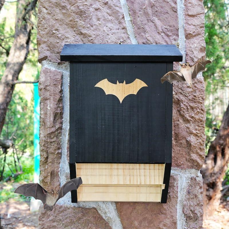 Casa de Murciélagos Grande SEEZENGREEN Doble Cámara 26.9x38.6cm