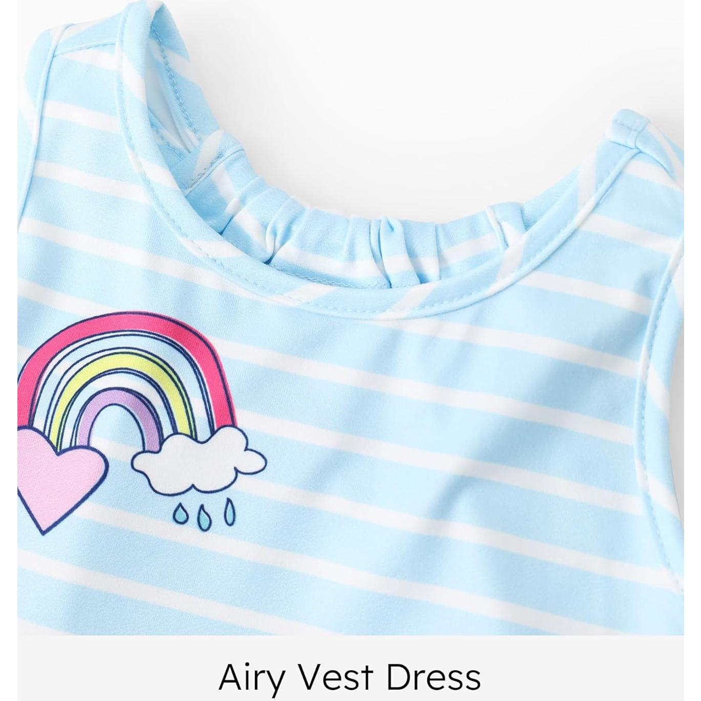 Vestido sin mangas Peppa Pig para niñas 4-5T azul con mariposas