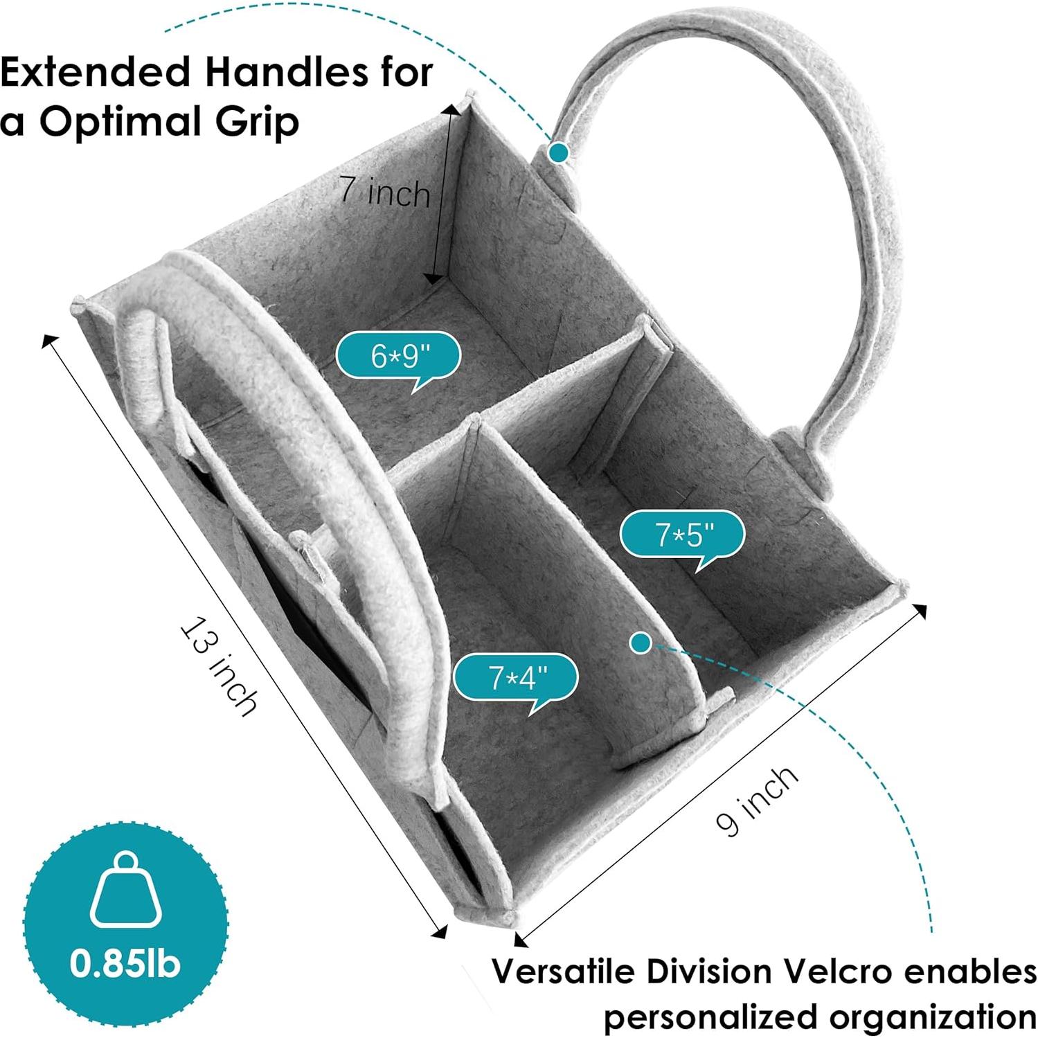 Organizador de Pañales Cute Castle 2 Pack Gris 13.5L