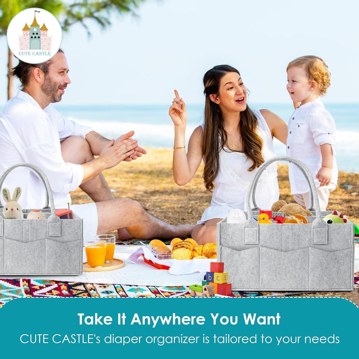 Organizador de Pañales Cute Castle 2 Pack Gris 13.5L