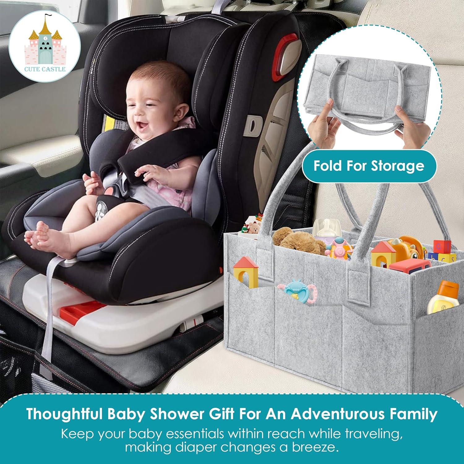 Organizador de Pañales Cute Castle 2 Pack Gris 13.5L