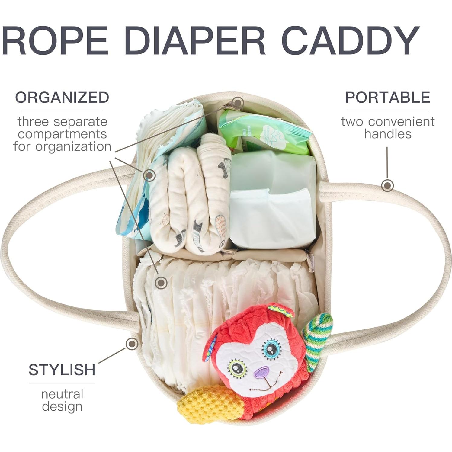 Organizador de Pañales Kodomoore Ovalado 36.1x22.1cm Beige