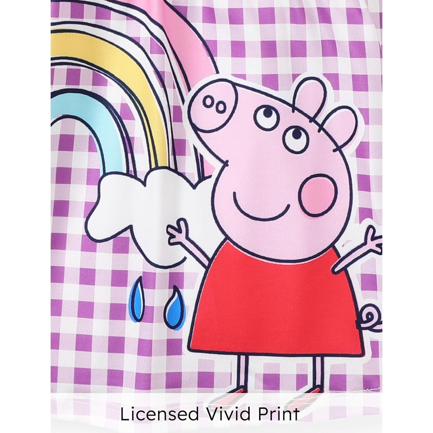 Vestido sin mangas Peppa Pig para niñas 4-5T con mariposas