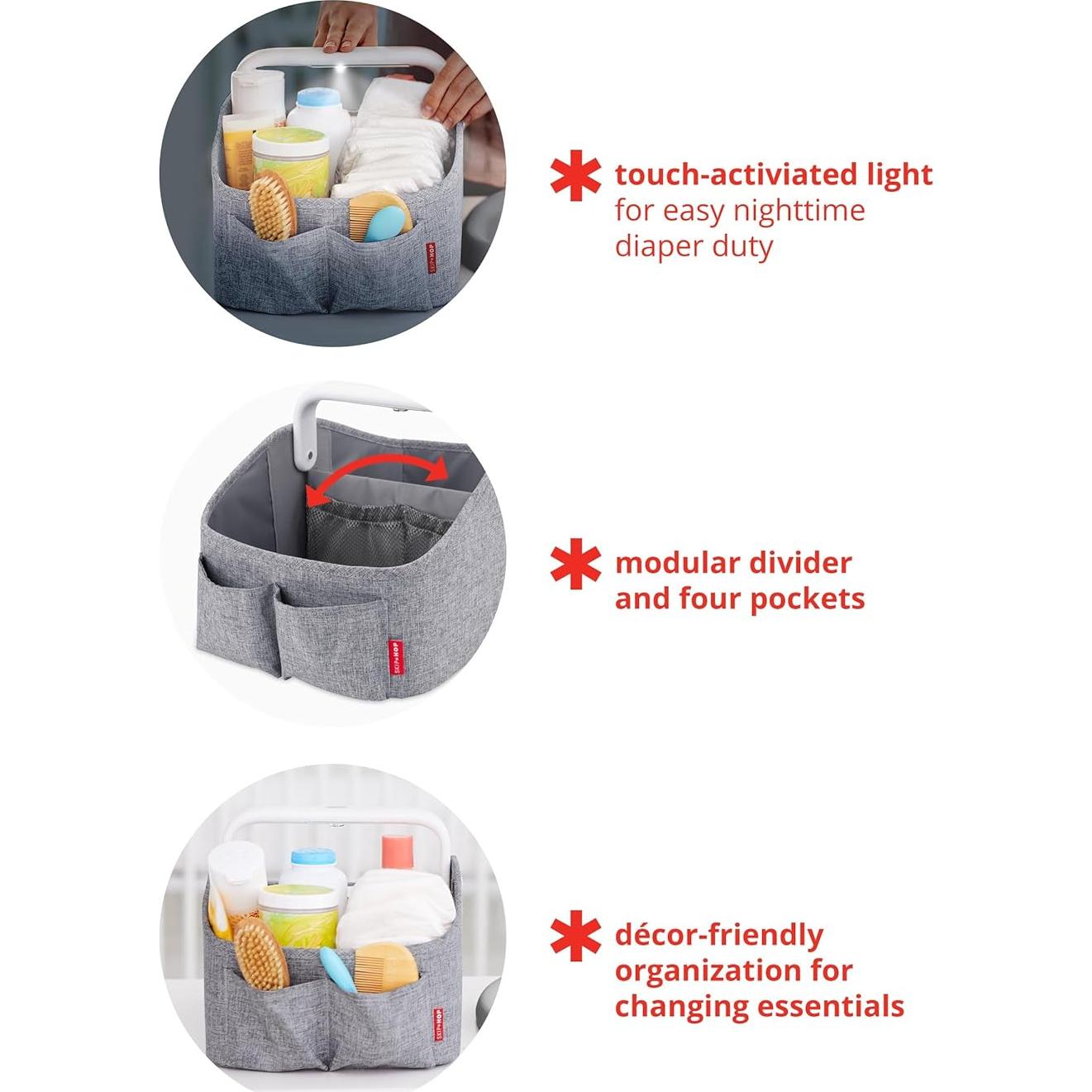 Organizador de Pañales Iluminado Skip Hop Avena con Luz Táctil