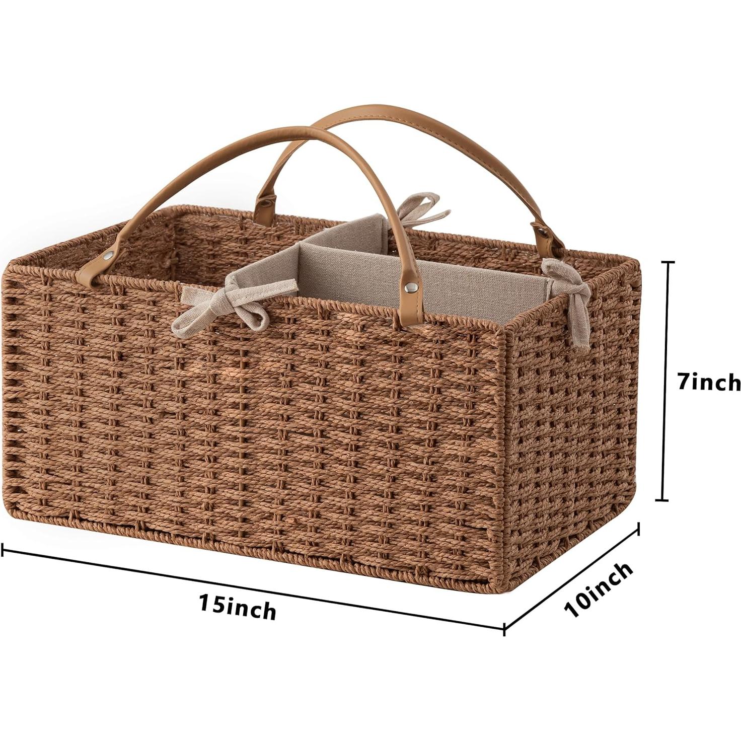 Organizador de Pañales Grande HBlife - Cesta de Almacenamiento 38x25x17cm