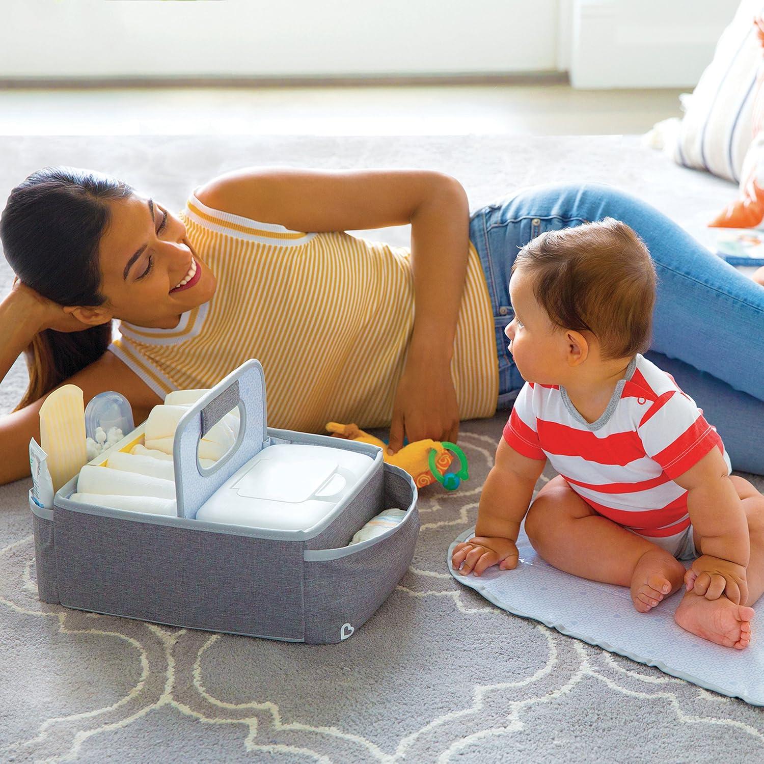 Organizador de Pañales Portátil Munchkin Gris con Cambiador