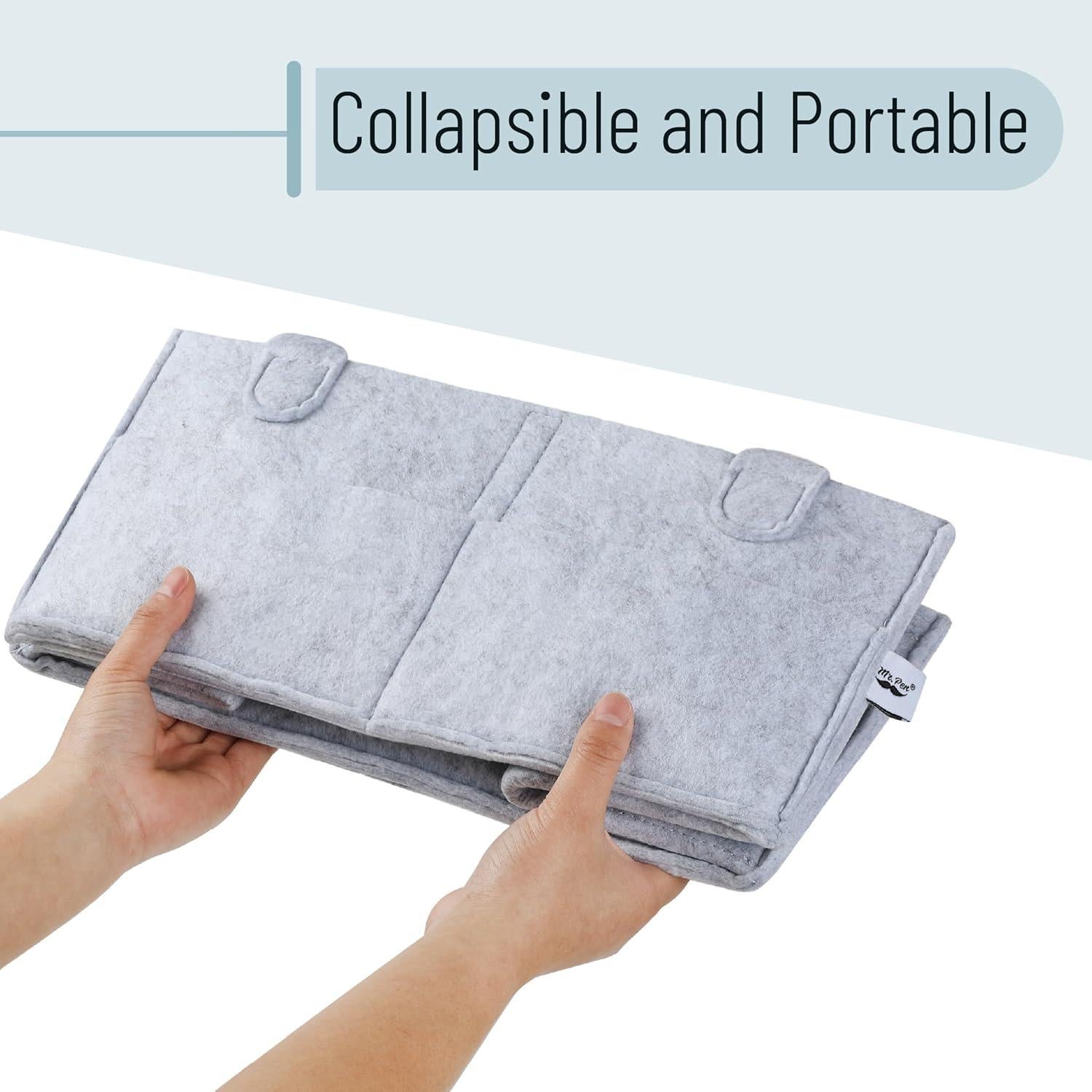 Organizador de Pañales Mr. Pen Grande Gris Portátil