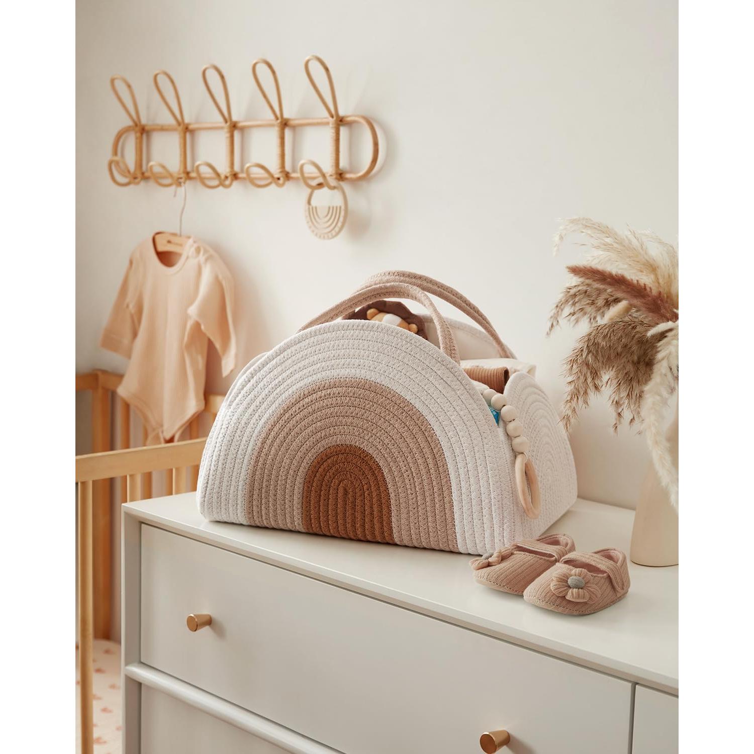 Cesta Organizadora de Pañales Blissful Diary 37x26cm Algodón