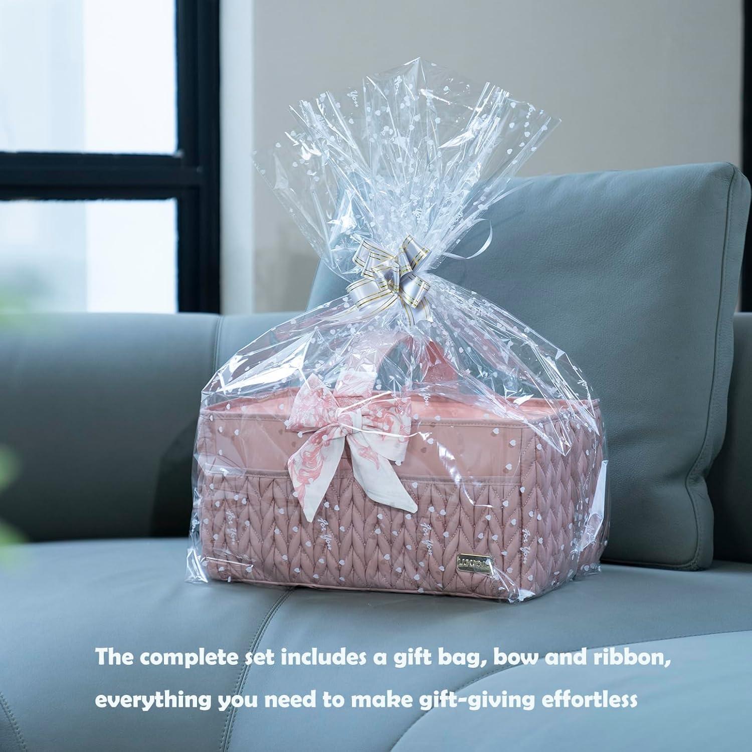 Cesta de Pañales LUKJOJO Rosa Polvoriento 5L Plegable y Ligera