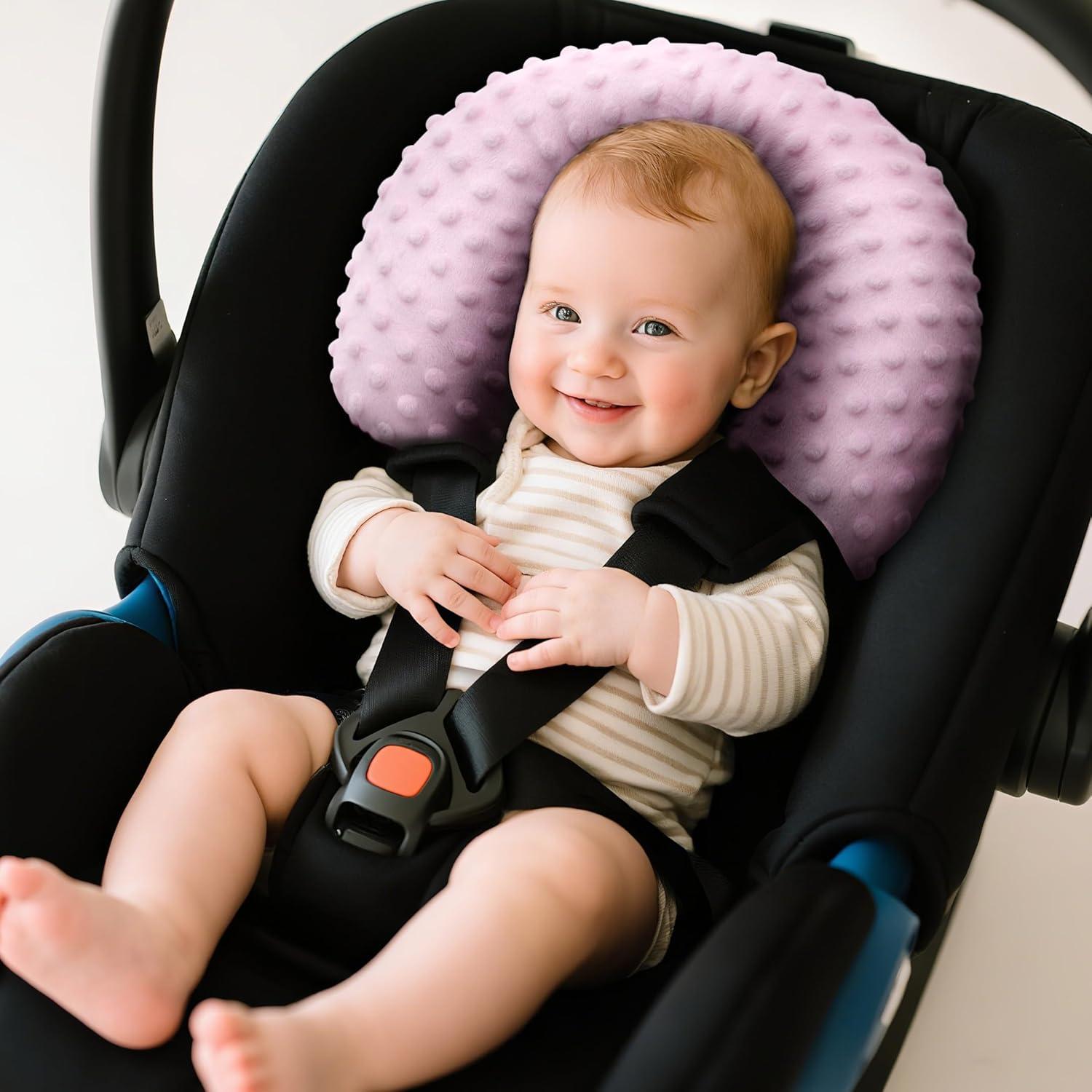 Soporte para Cabeza y Cuello Pro Goleem Rosa 2 en 1 para Bebés