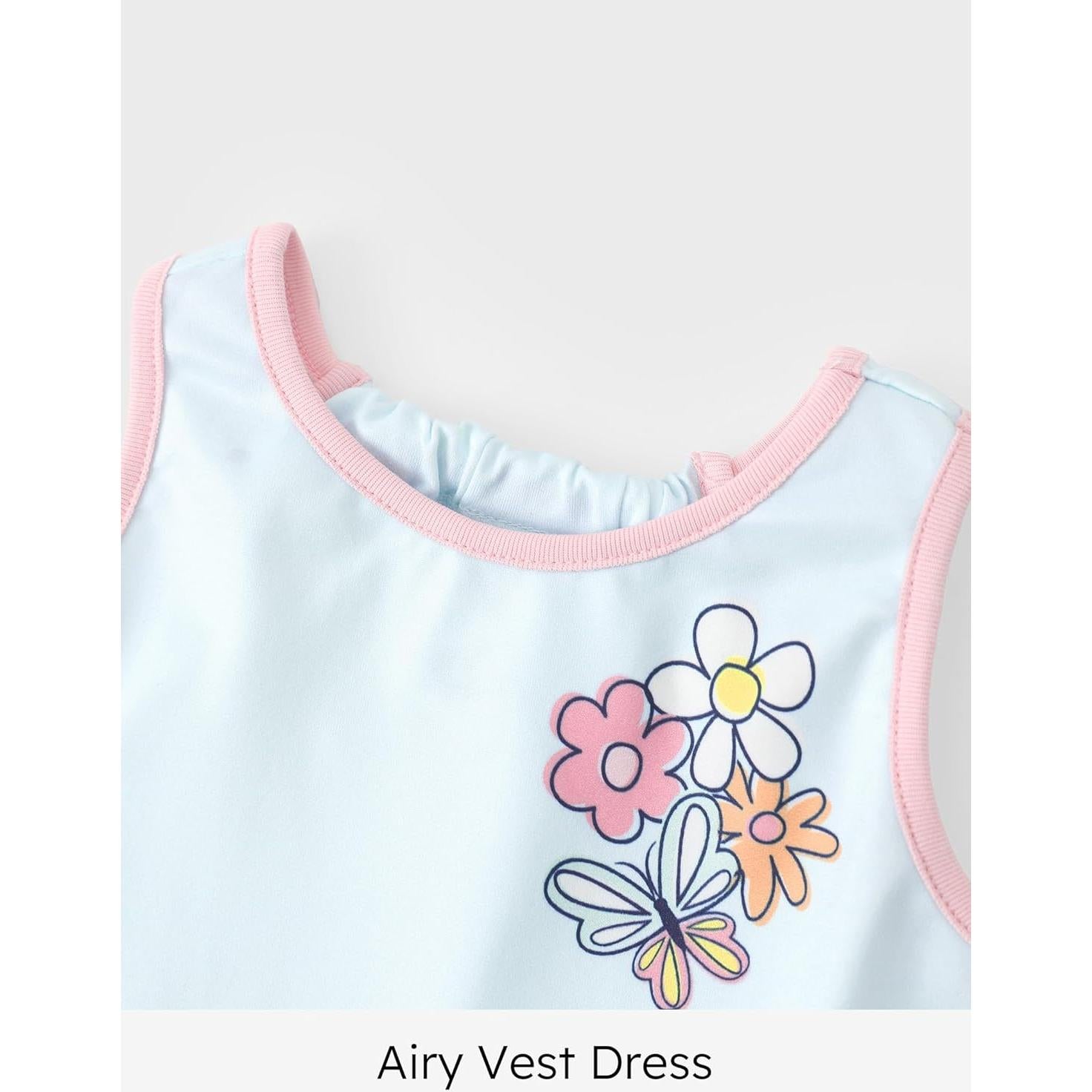 Vestido sin mangas Peppa Pig 2T azul con mariposas