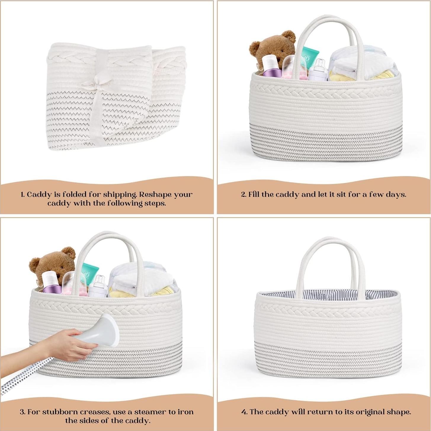 Caddy de Pañales Extra Grande Luxury Little Algodón Unisex