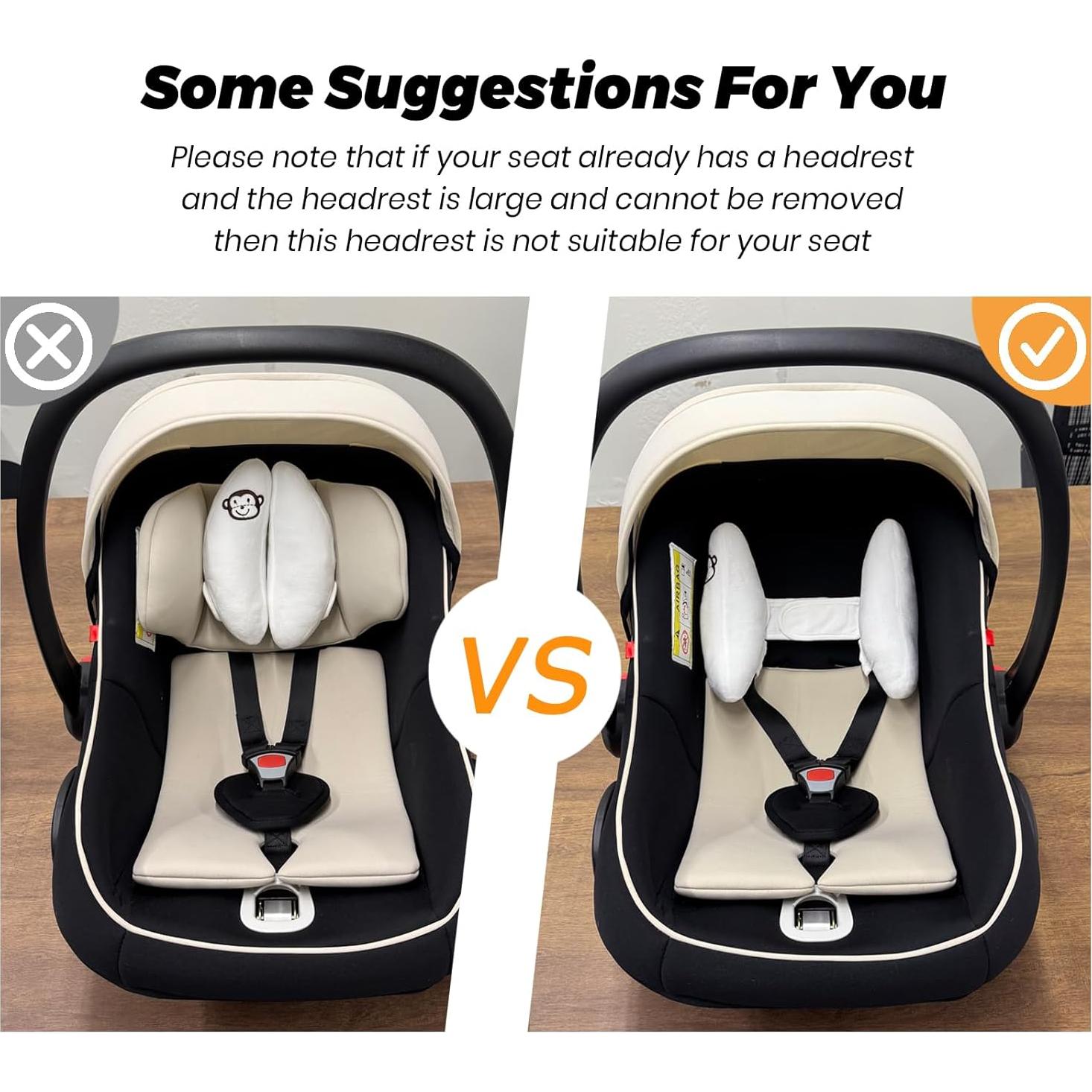 Soporte para Cuello y Cabeza StoHua para Bebés - Almohada de Viaje Ajustable