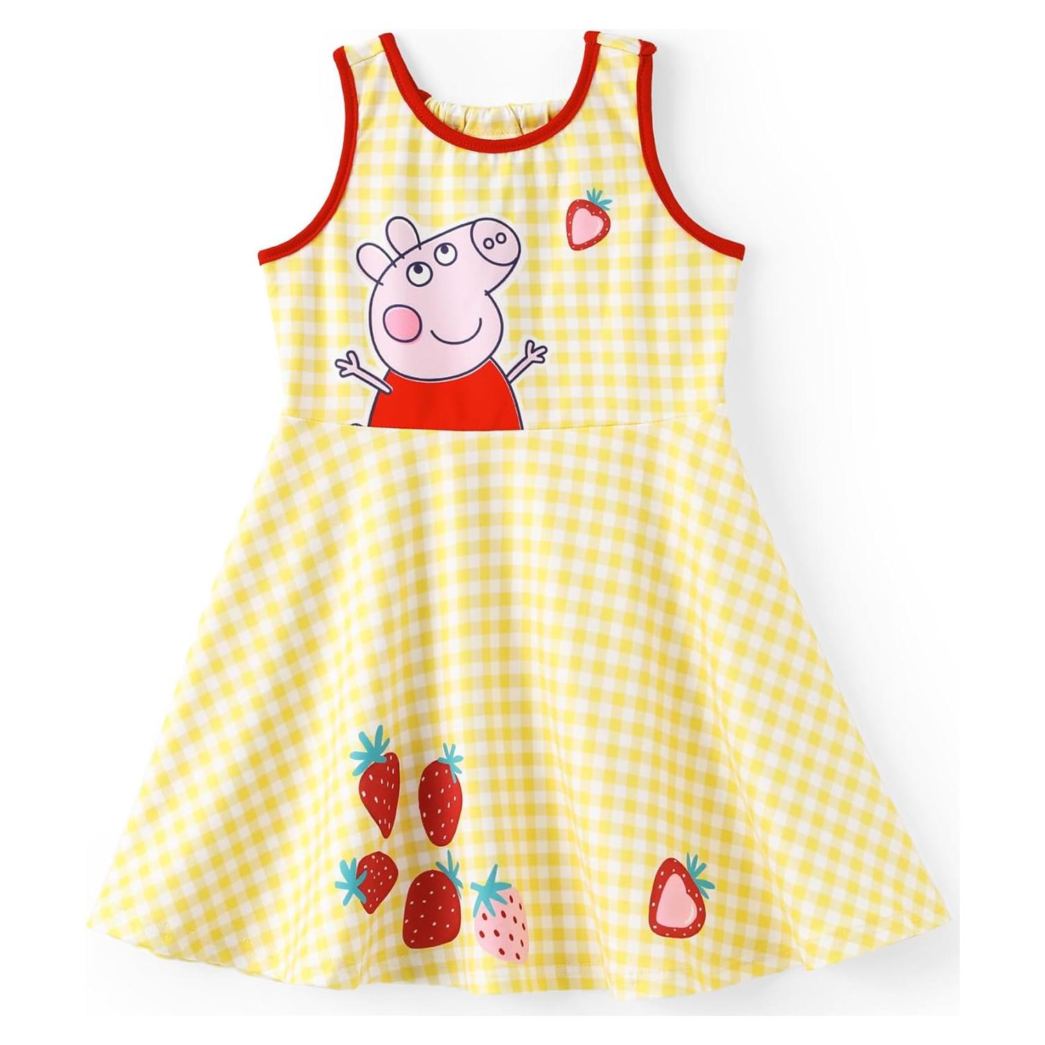 Vestido sin mangas Peppa Pig para niñas 5-6 años con mariposas