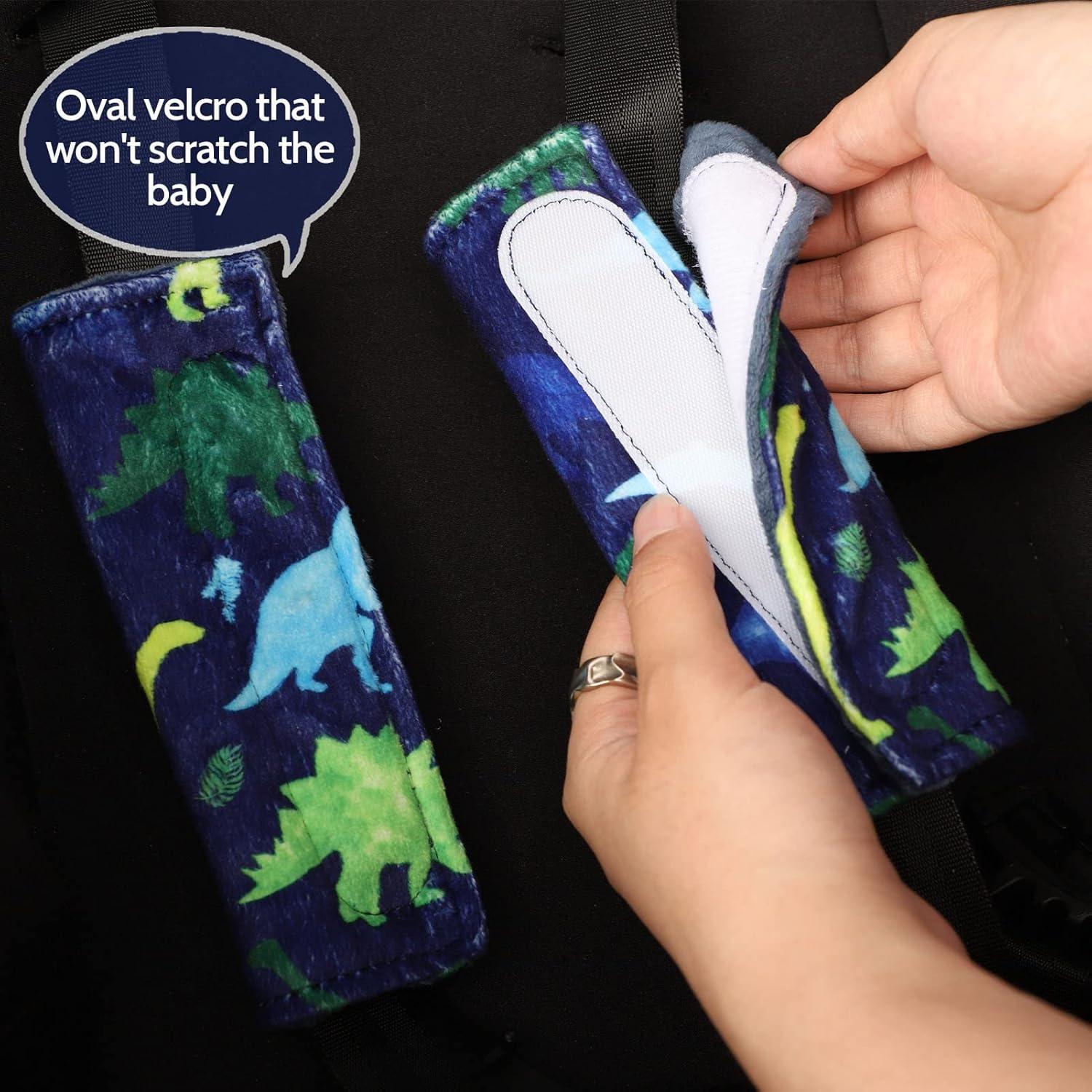 Soporte de Cabeza para Silla de Auto TANOFAR Dinosaurio Azul