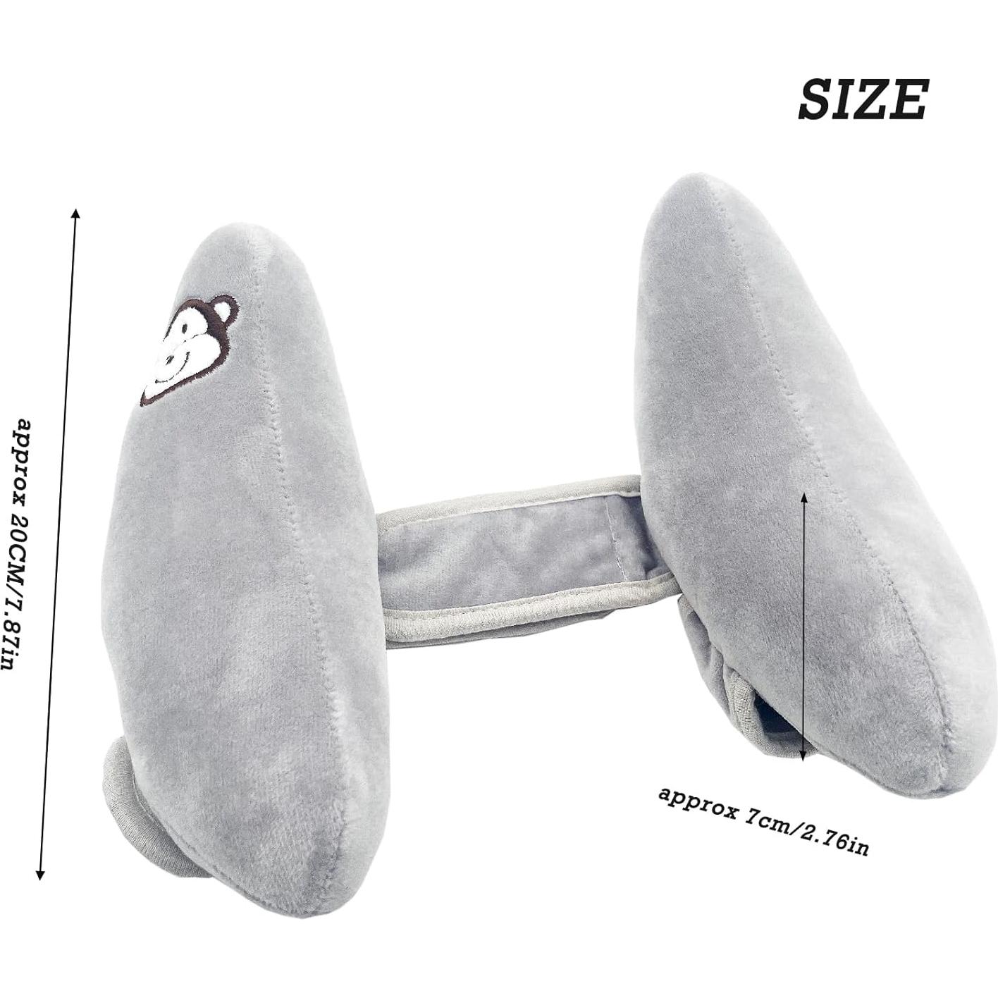 Almohada de Viaje StoHua para Bebés Ajustable Gris