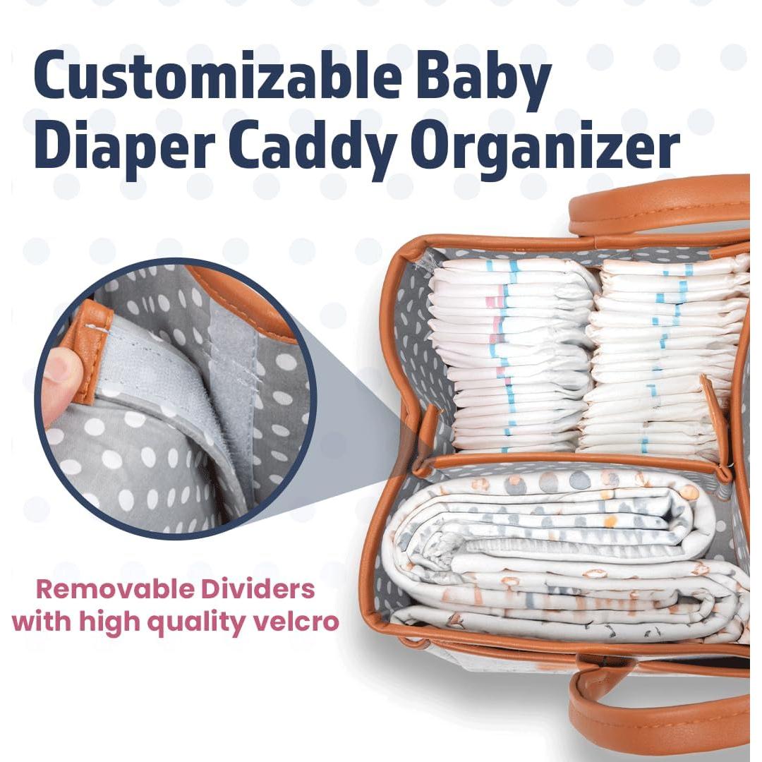Caddy de Pañales Melliberry con Almohadilla de Cambio Neutro