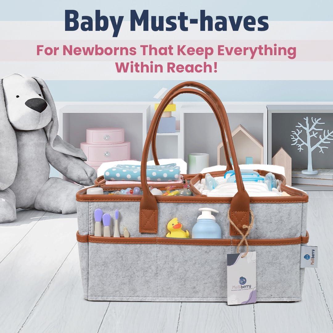 Caddy de Pañales Melliberry con Almohadilla de Cambio Neutro
