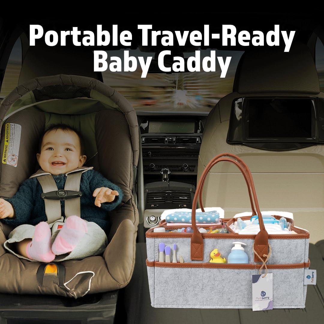 Caddy de Pañales Melliberry con Almohadilla de Cambio Neutro