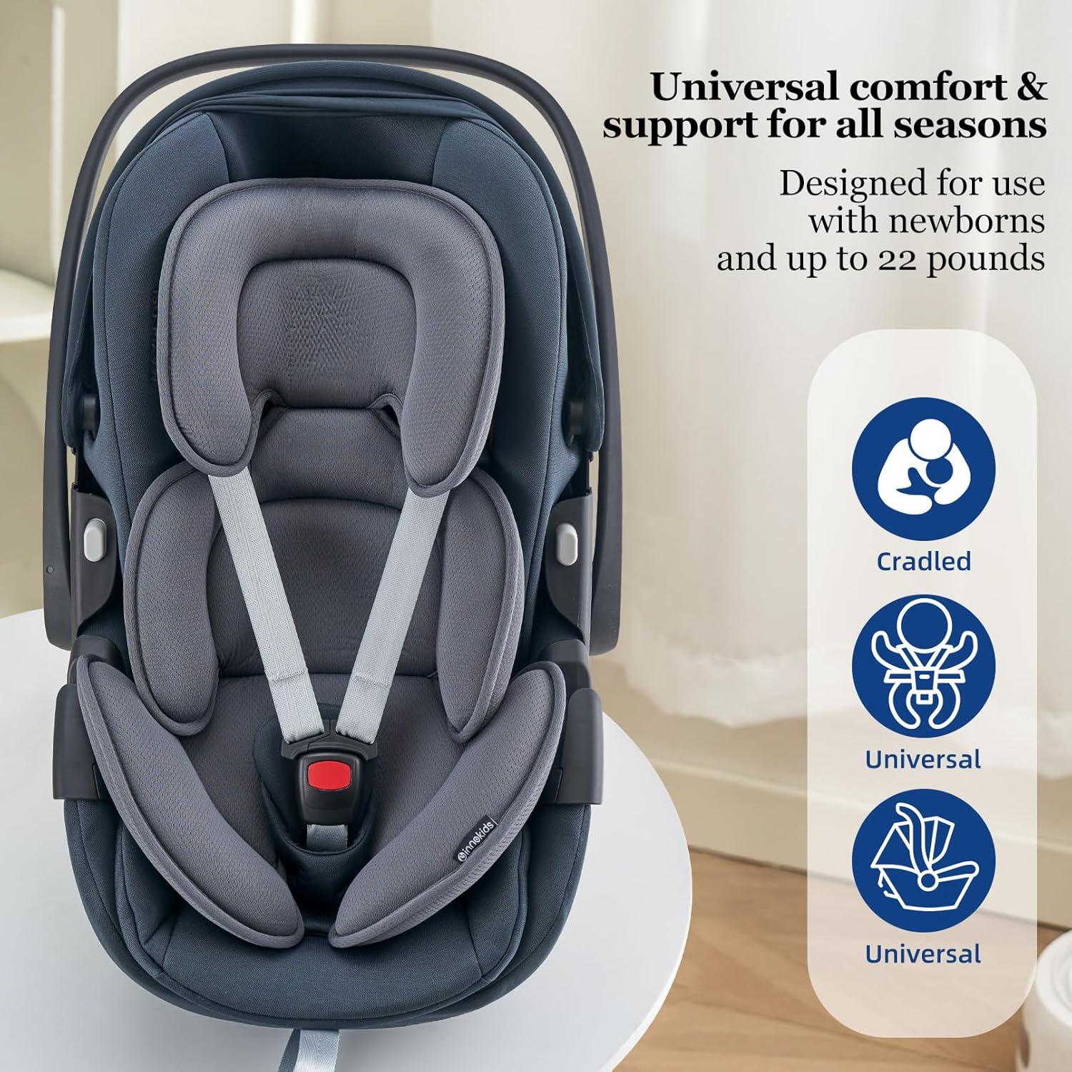 Almohada de Soporte Innokids para Bebés y Niños Pequeños Gris